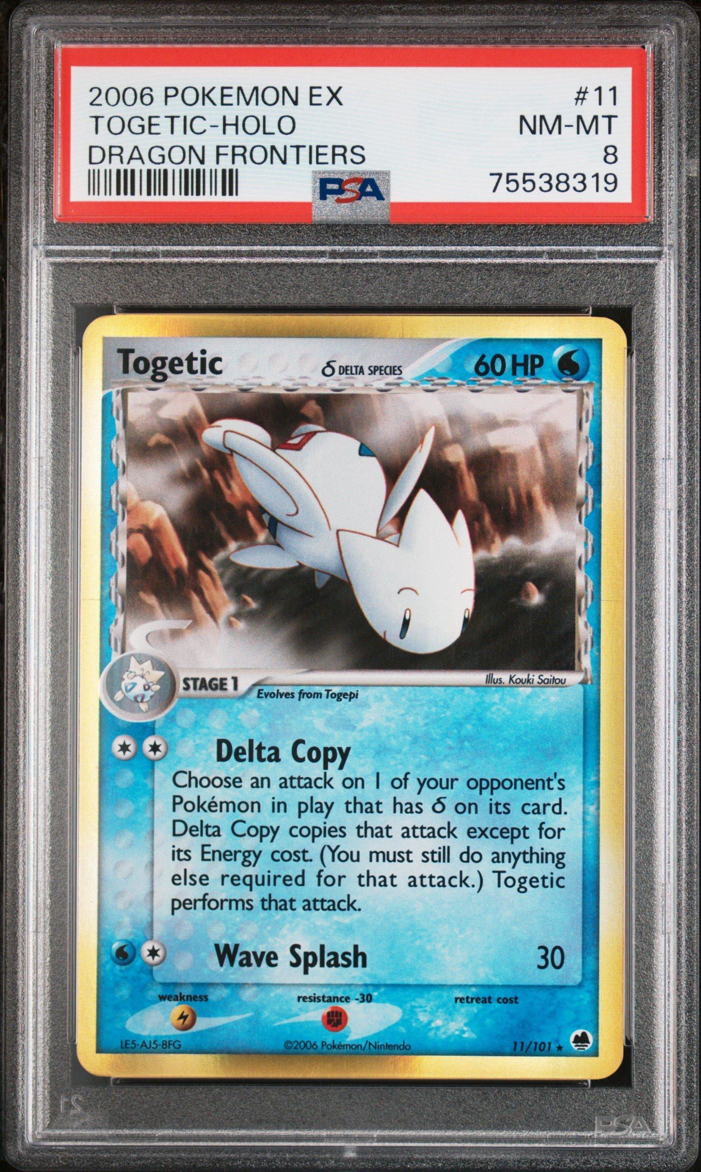 2006 Pokemon Ex Dragon Frontiers 11 Togetic-holo PSA