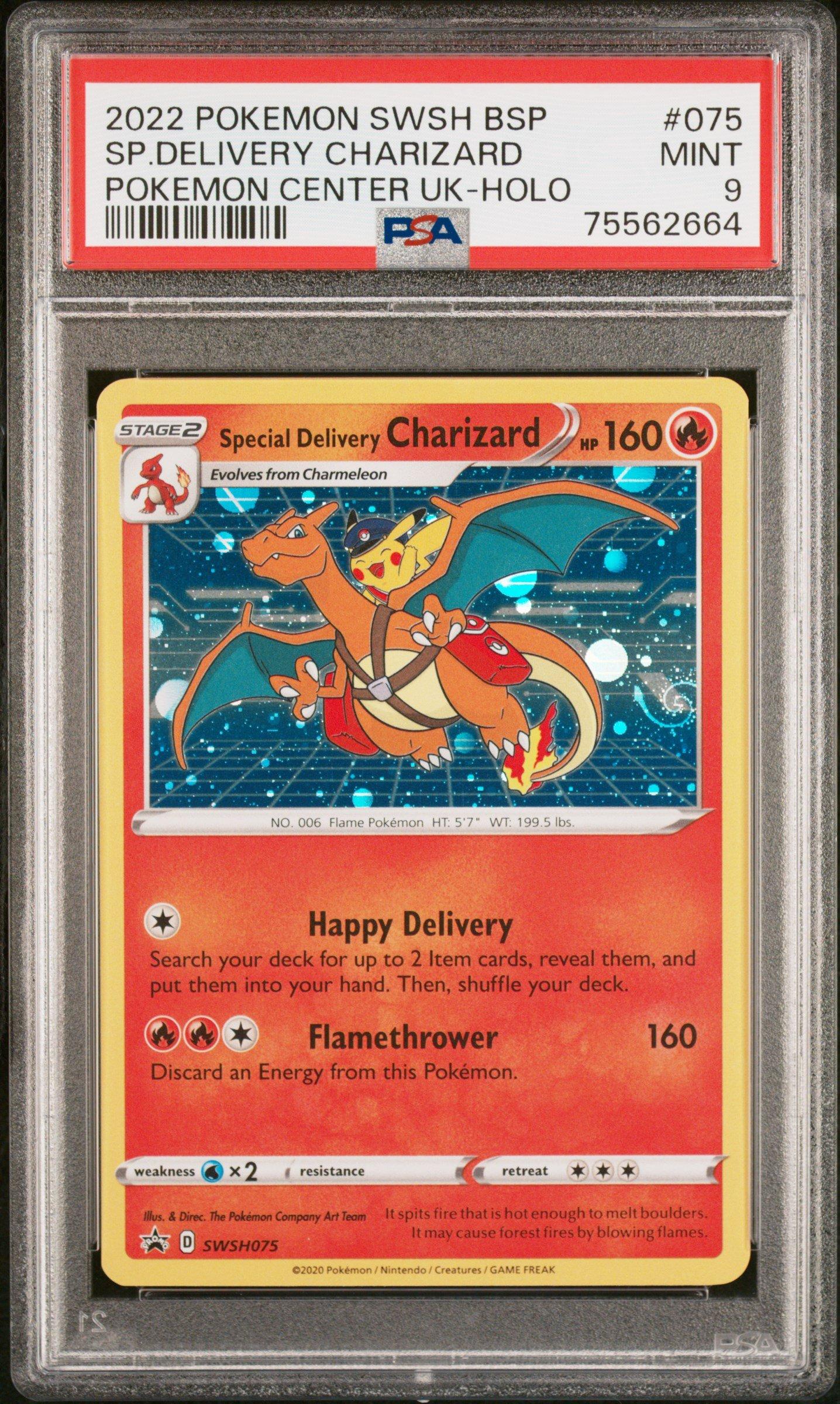 2022 Pokemon Swsh Black Star Promo 075 Special Delivery Charizard