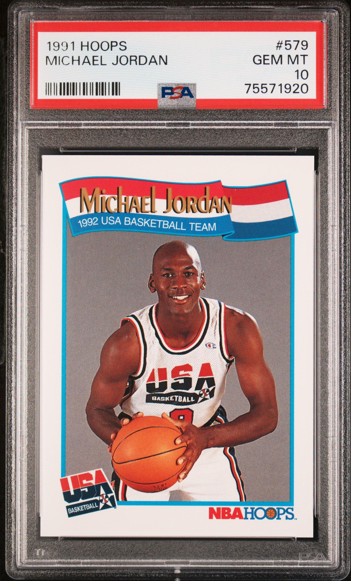 1991 Hoops 579 Michael Jordan PSA 10 Graded Card | GameStop
