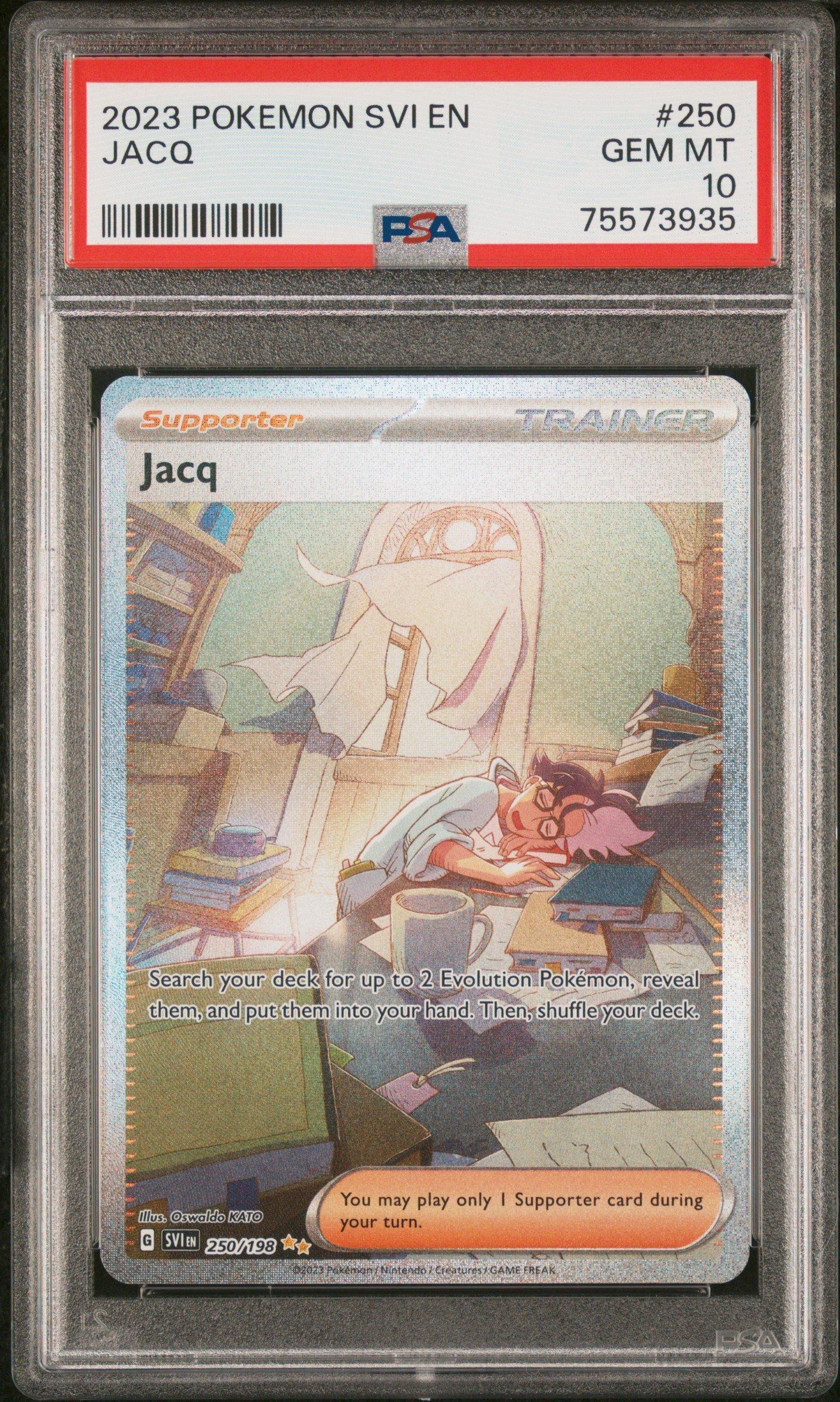 2023 Pokemon Svi En-scarlet & Violet 250 Jacq Special Illustration Rare PSA  10 Graded Card | GameStop