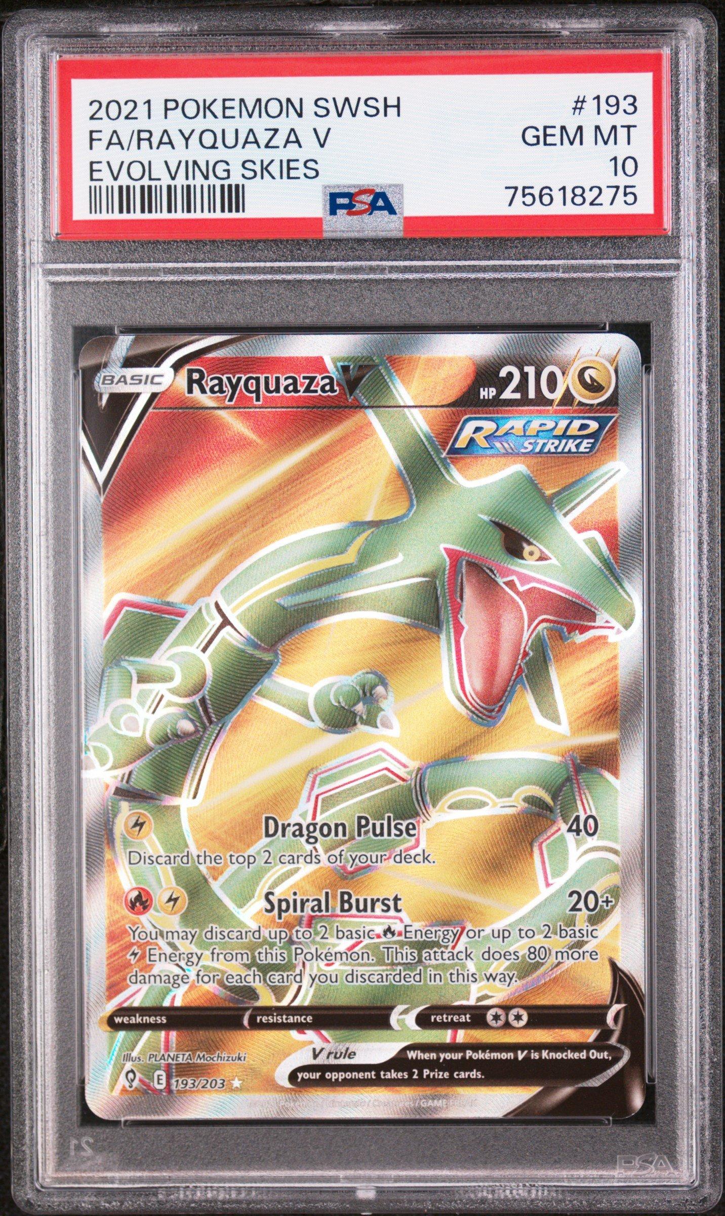 2021 Pokemon Sword & Shield Evolving Skies 193 Full Art/rayquaza V