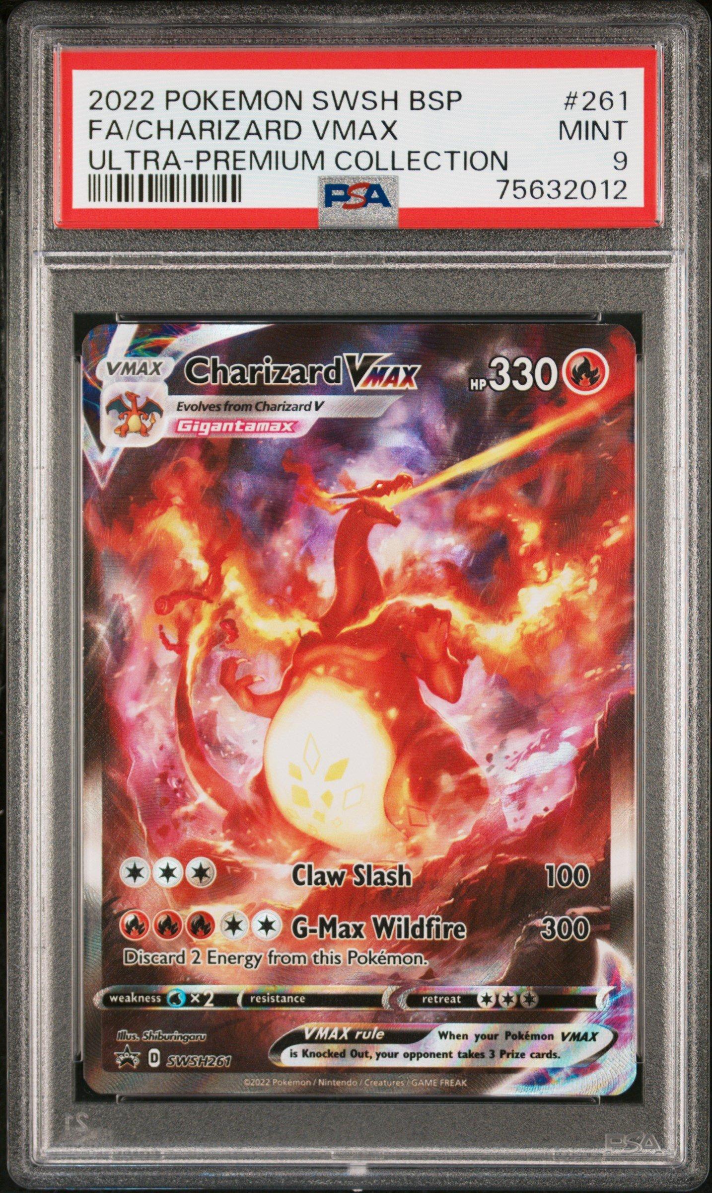 2022 Pokemon Swsh Black Star Promo 261 Full Art/charizard Vmax Sword &  Shield Ultra-premium Collection-charizard PSA 9 Graded Card | GameStop