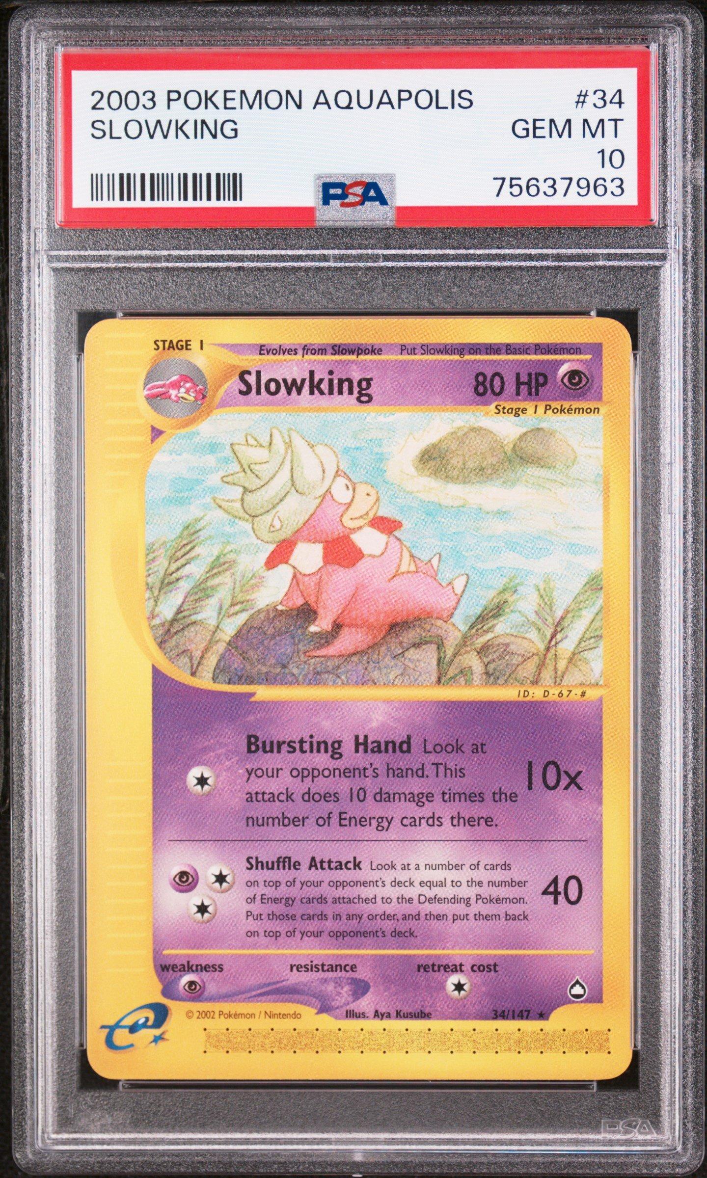2003 Pokemon Aquapolis 34 Slowking PSA 10 Graded Card | GameStop