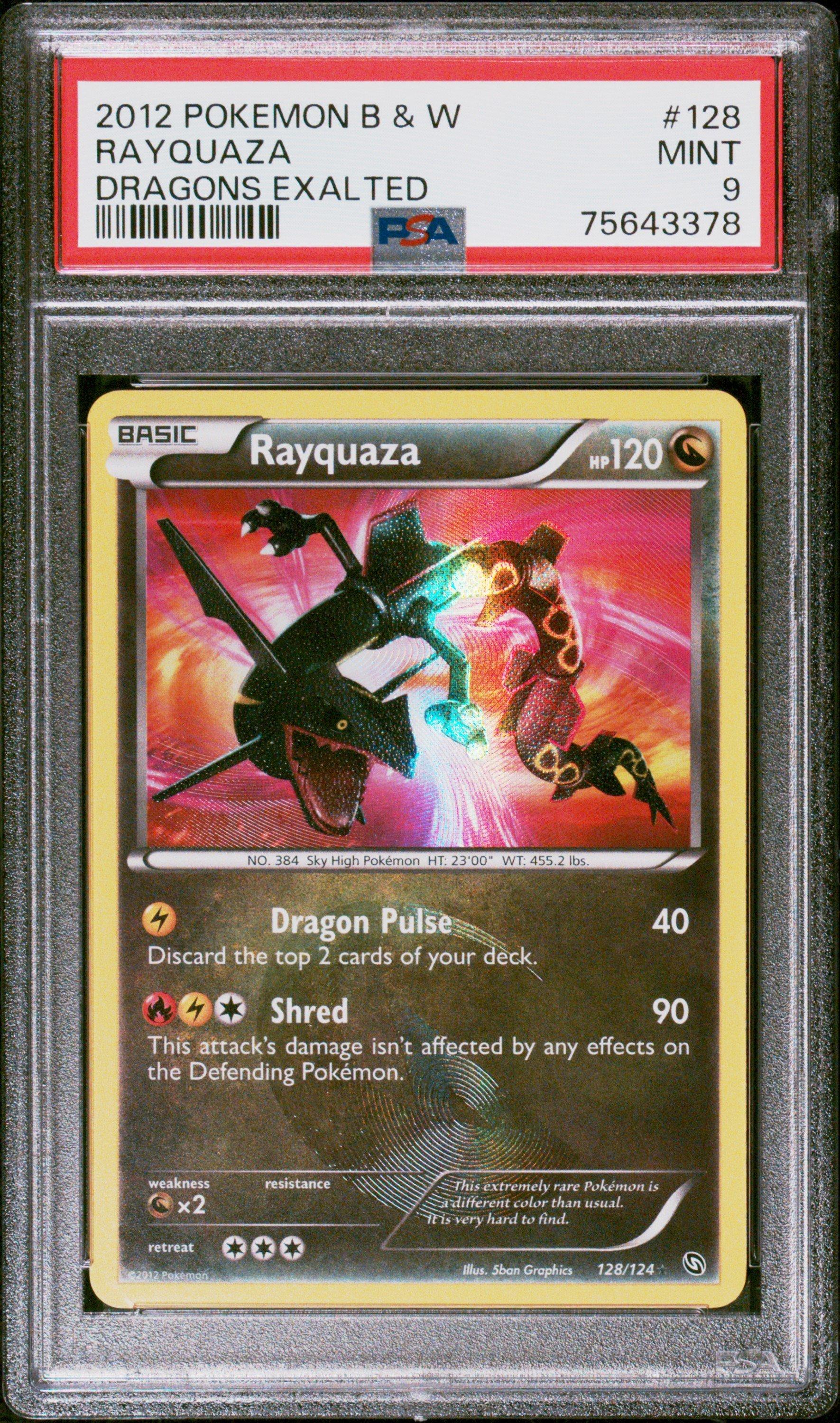 GameStop 2012 Pokemon Black & White Dragons Exalted 128 Rayquaza