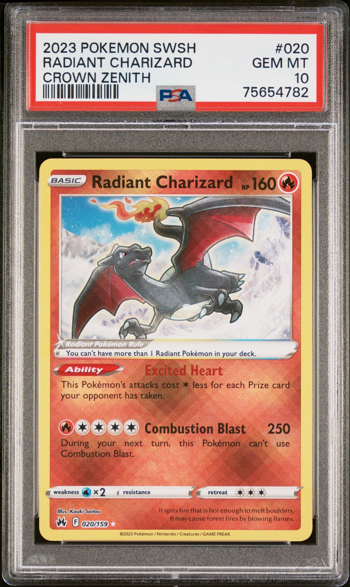 2023 Pokemon Sword And Shield Crown Zenith 020 Radiant Charizard