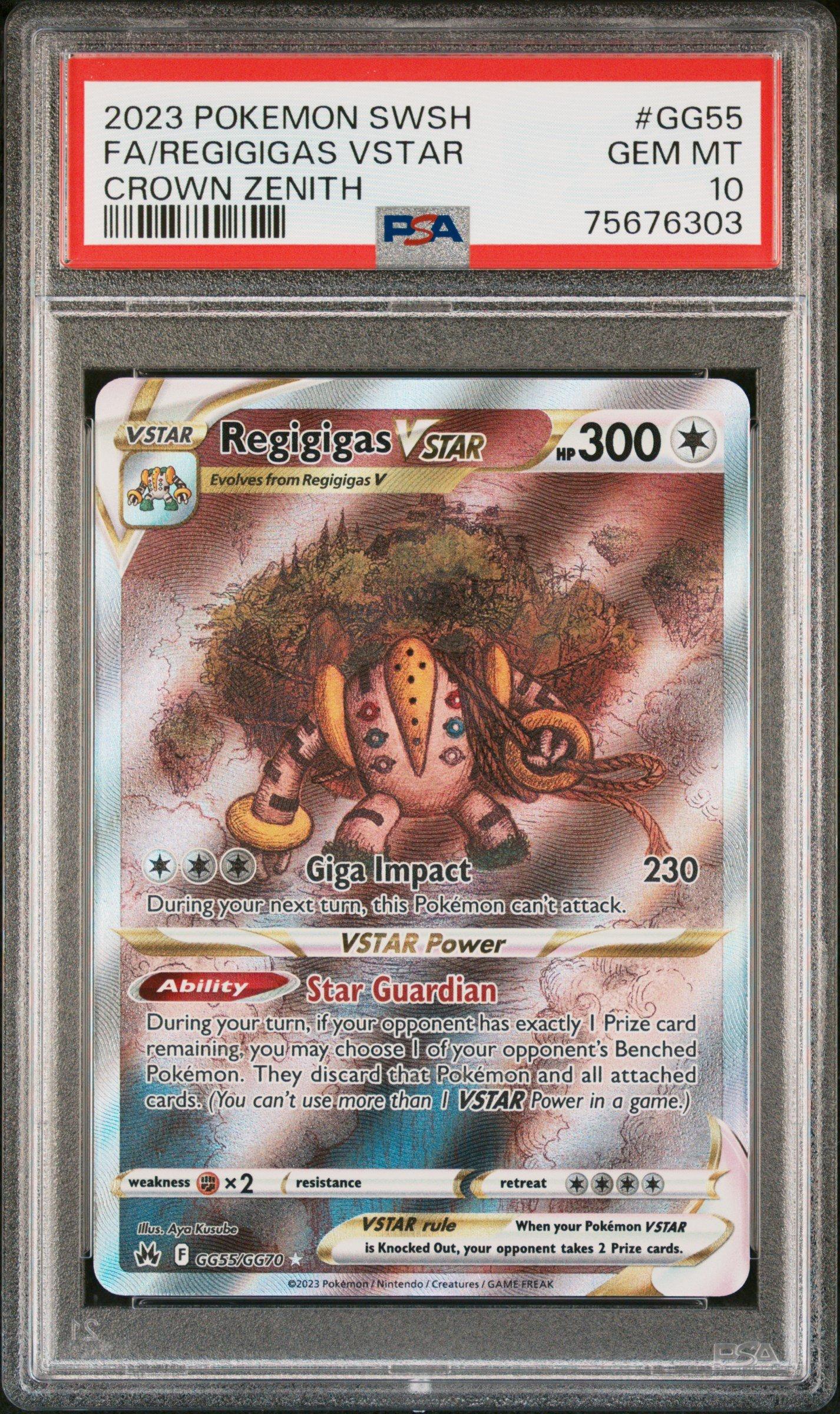 2023 Pokemon Sword And Shield Crown Zenith Gg55 Full Art/regigigas
