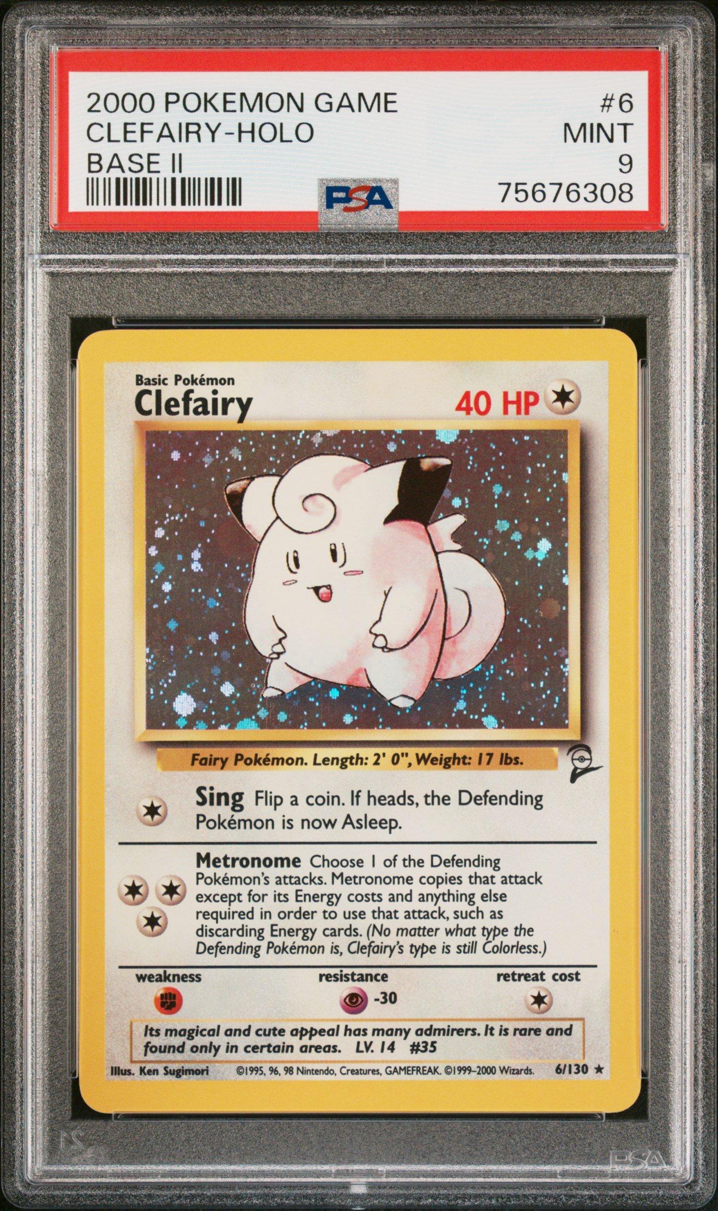 Instant Pokémon PSA Slab offers Collection Chansey, Clefairy, Clefable 6’s