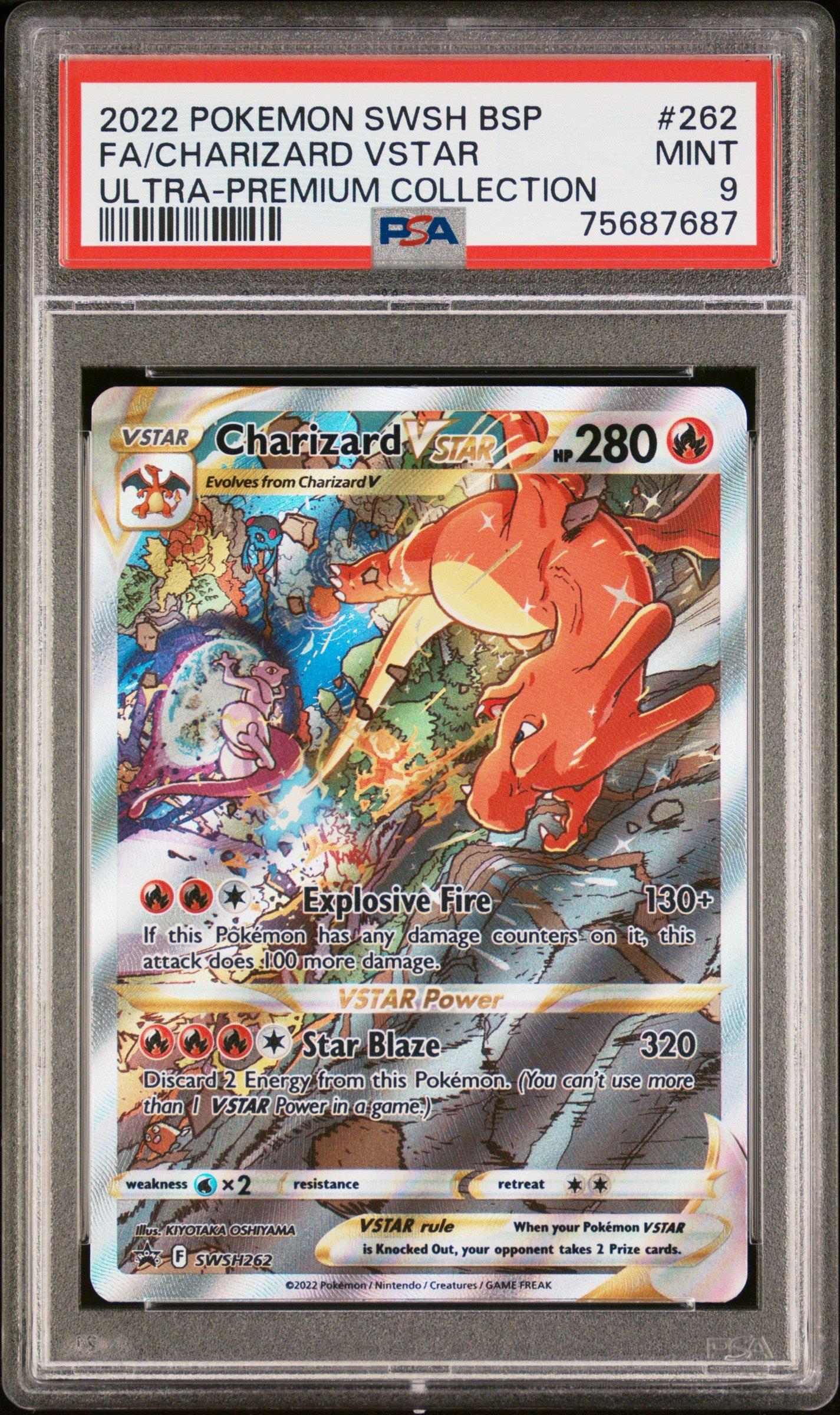 2022 Pokemon Swsh Black Star Promo 262 Full Art/charizard Vstar