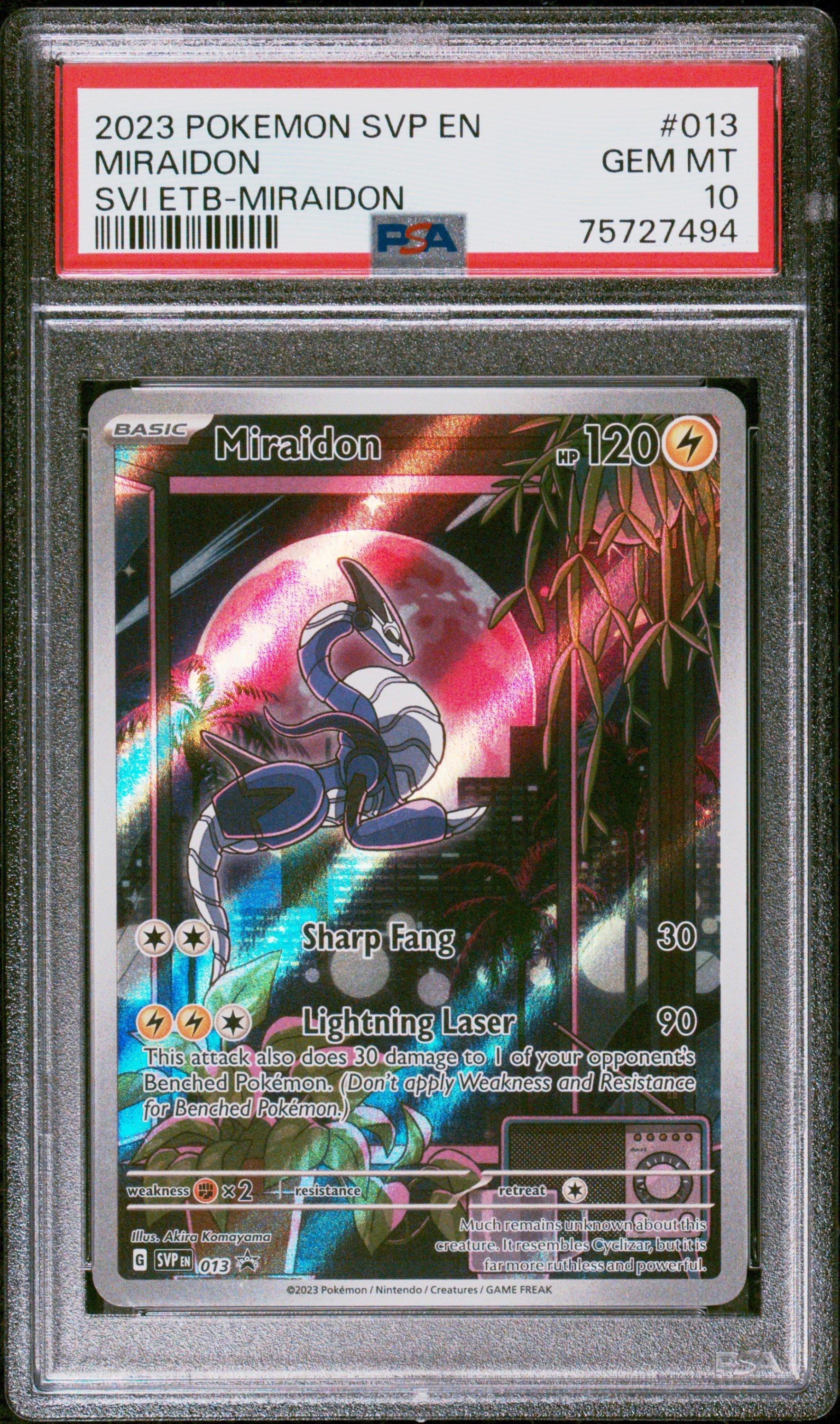 2023 Pokemon Svp En-sv Black Star Promo 013 Miraidon Scarlet