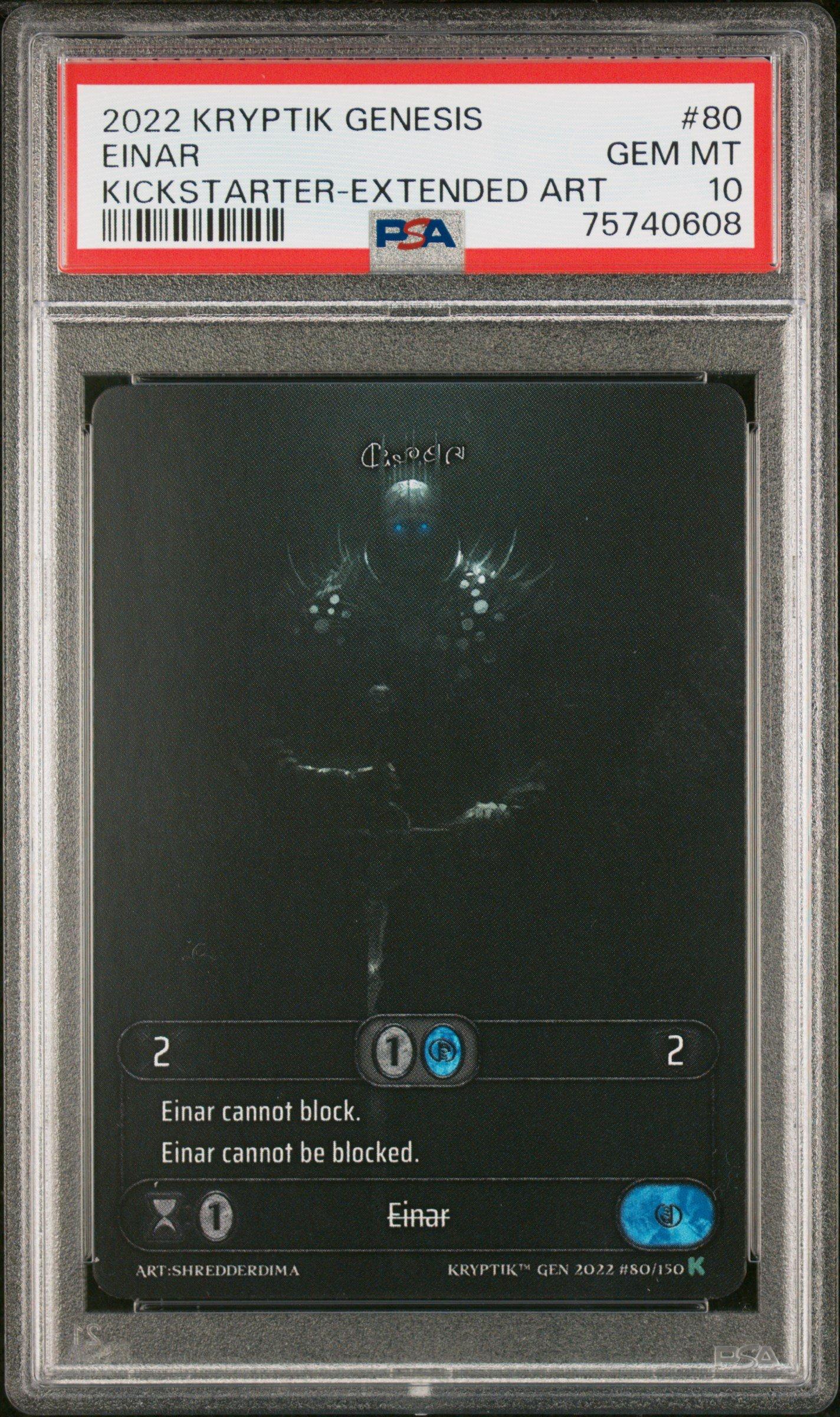 2022 Kryptik Genesis 80 Einar PSA 10