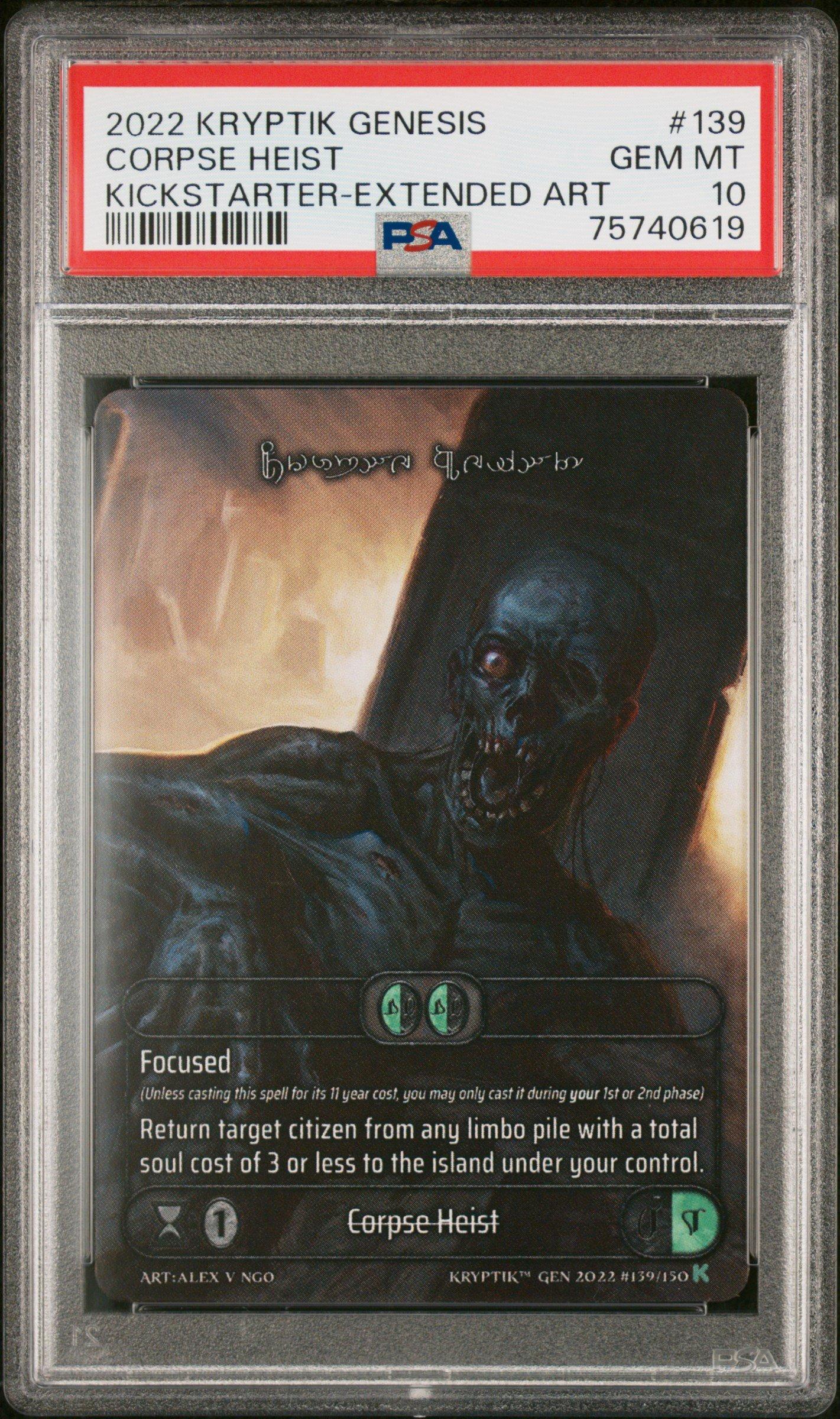 2022 Kryptik Genesis 139 Corpse Heist Kickstarter-extended Art PSA 10 ...