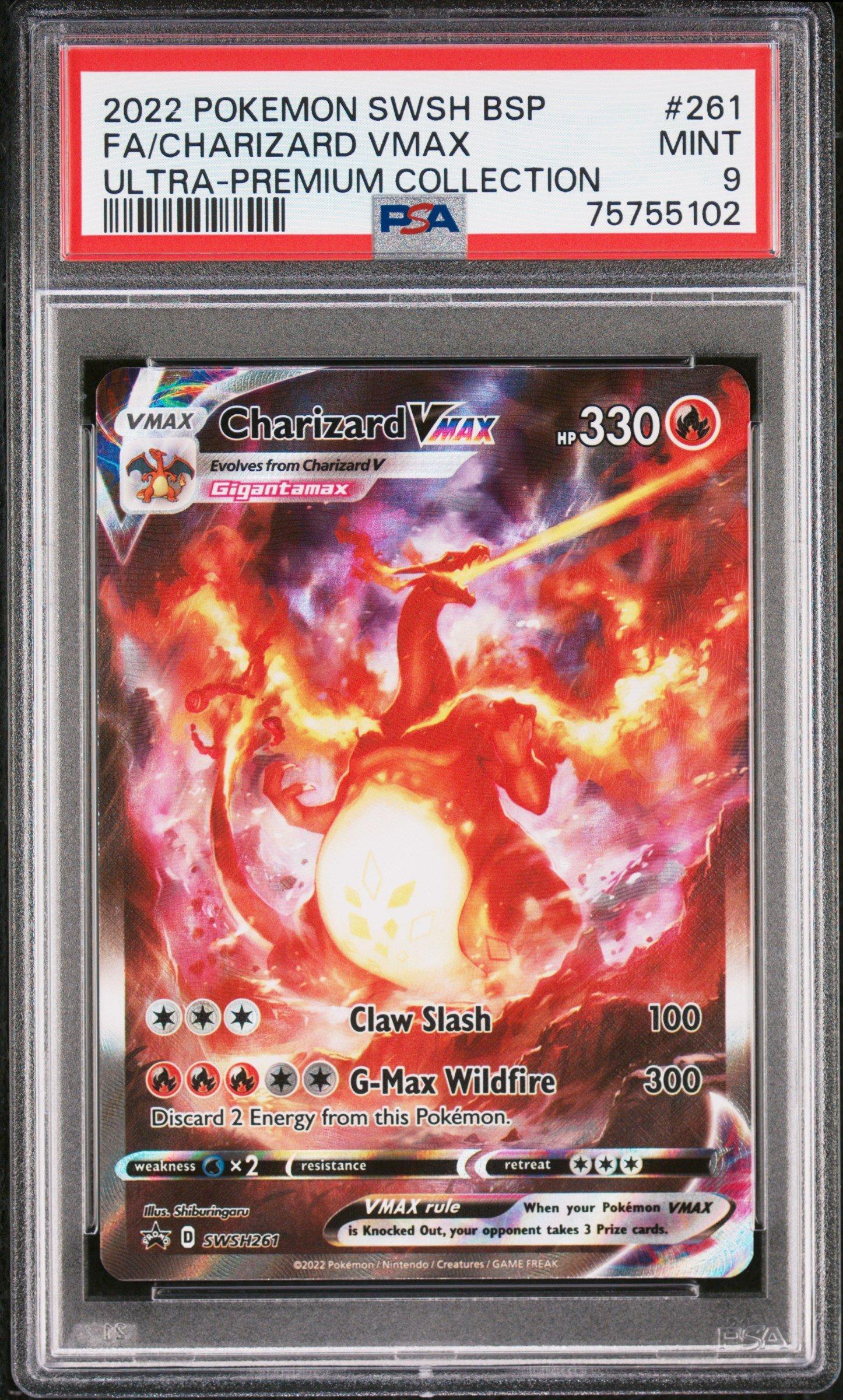 2022 Pokemon Swsh Black Star Promo 261 Full Art/charizard Vmax