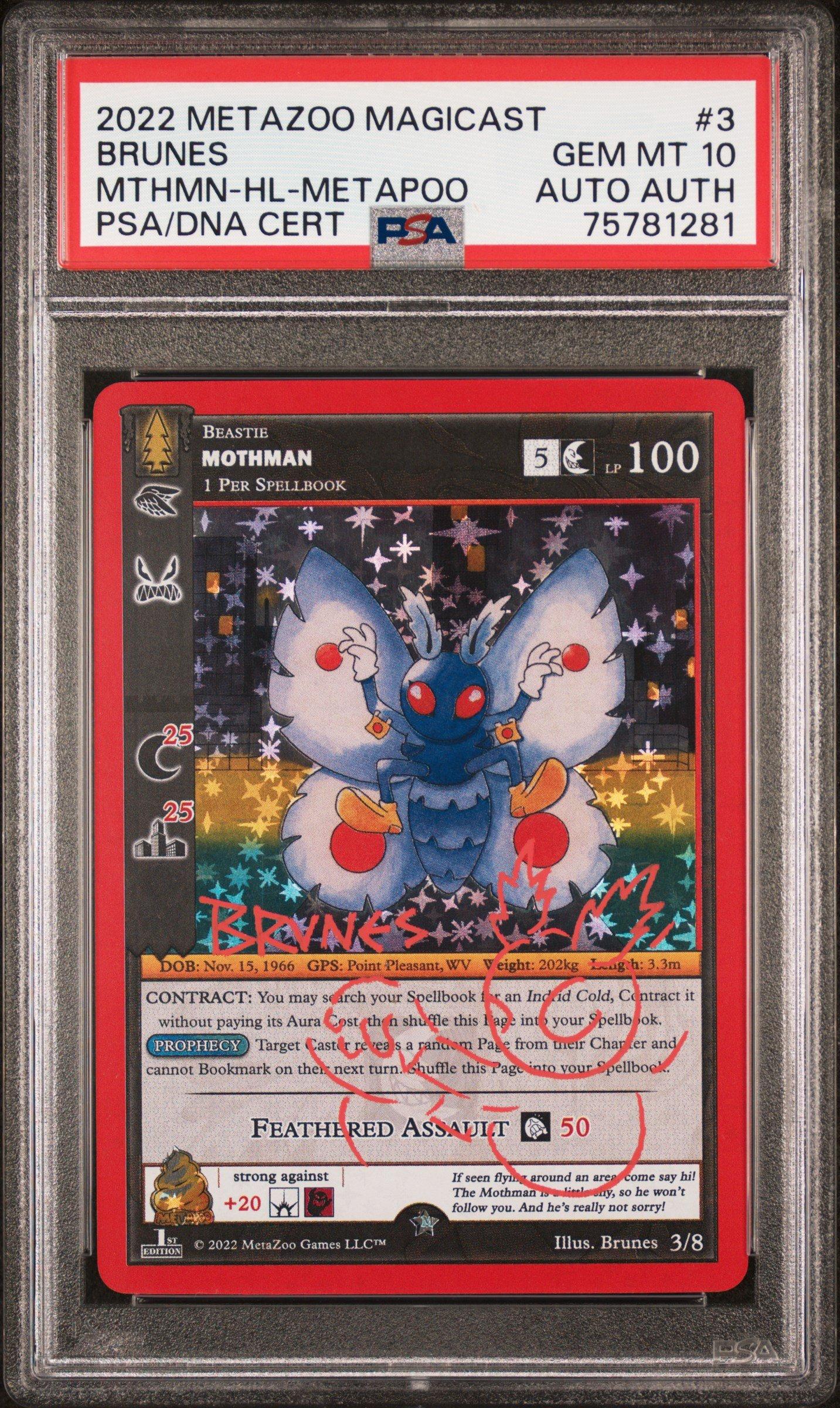 Metazoo Magicast RARE Full Holo Mothman PSA 9 **POP on sale 3**