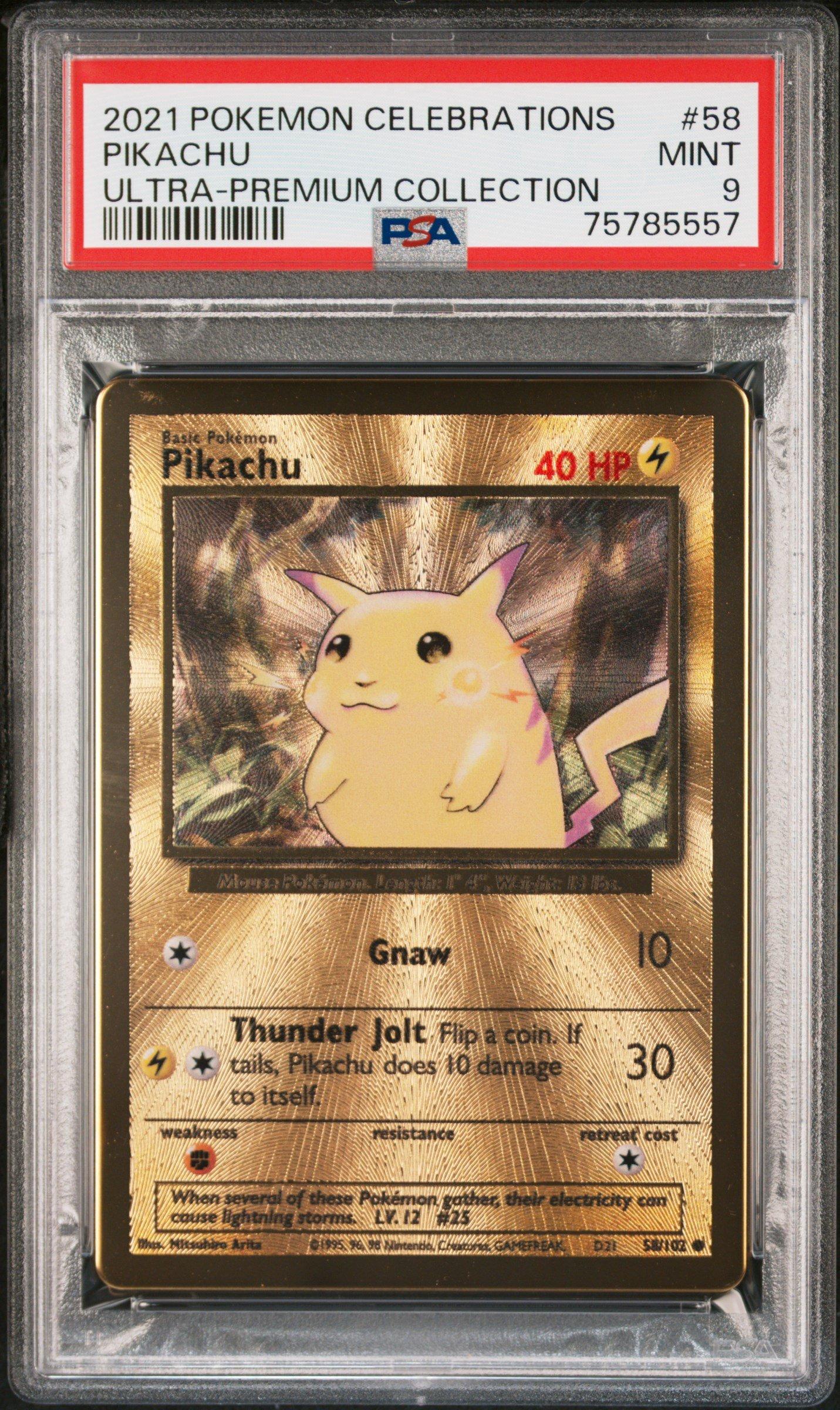 2021 Pokémon Celebrations ピカチュウ #58 2021 Pokemon Celebrations Ultra-premium Collection 58 Pikachu PSA