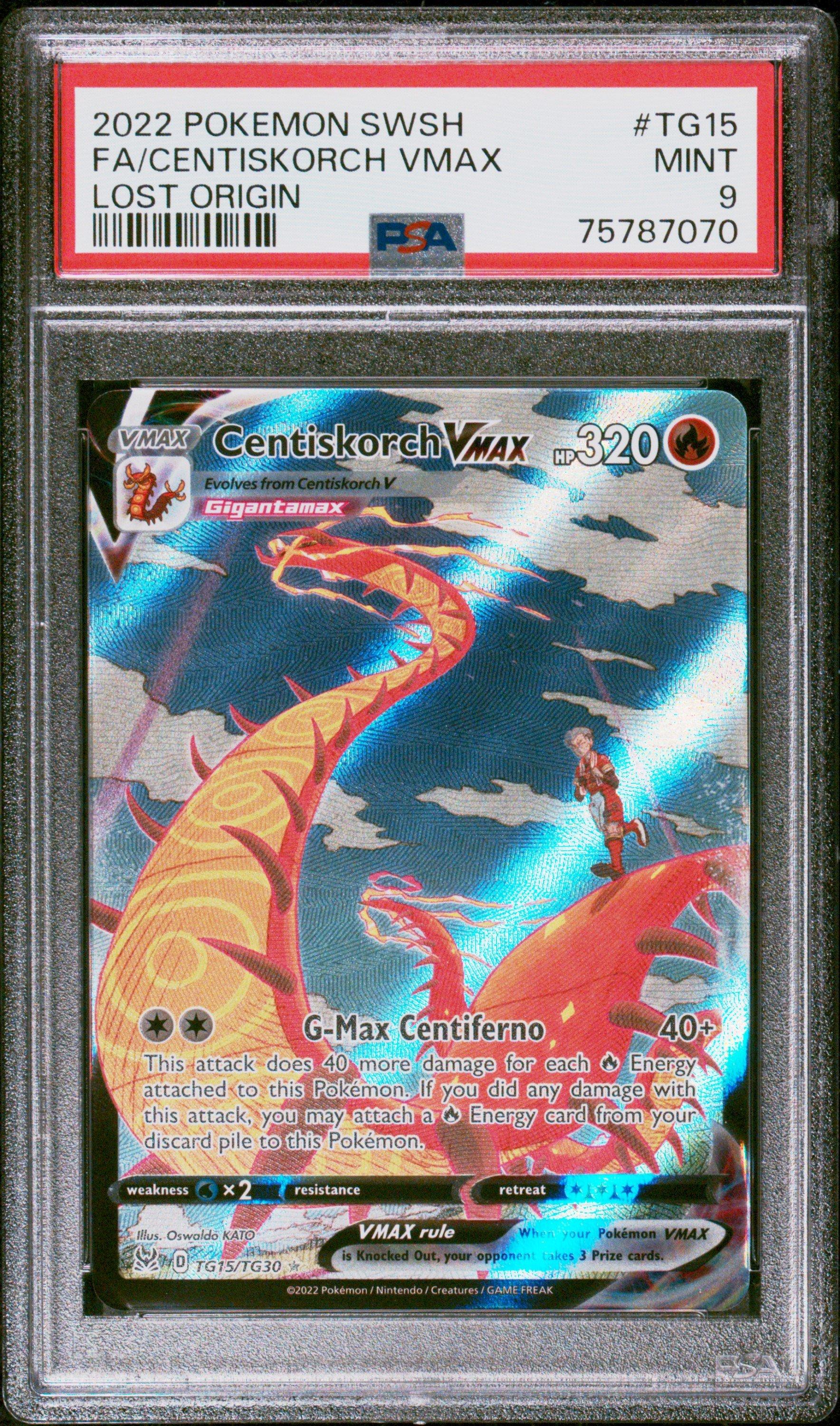 Pokemon Trading Card Game Lost Origin Ultra Rare Centiskorch VMAX TG15 [Trainer Gallery]
