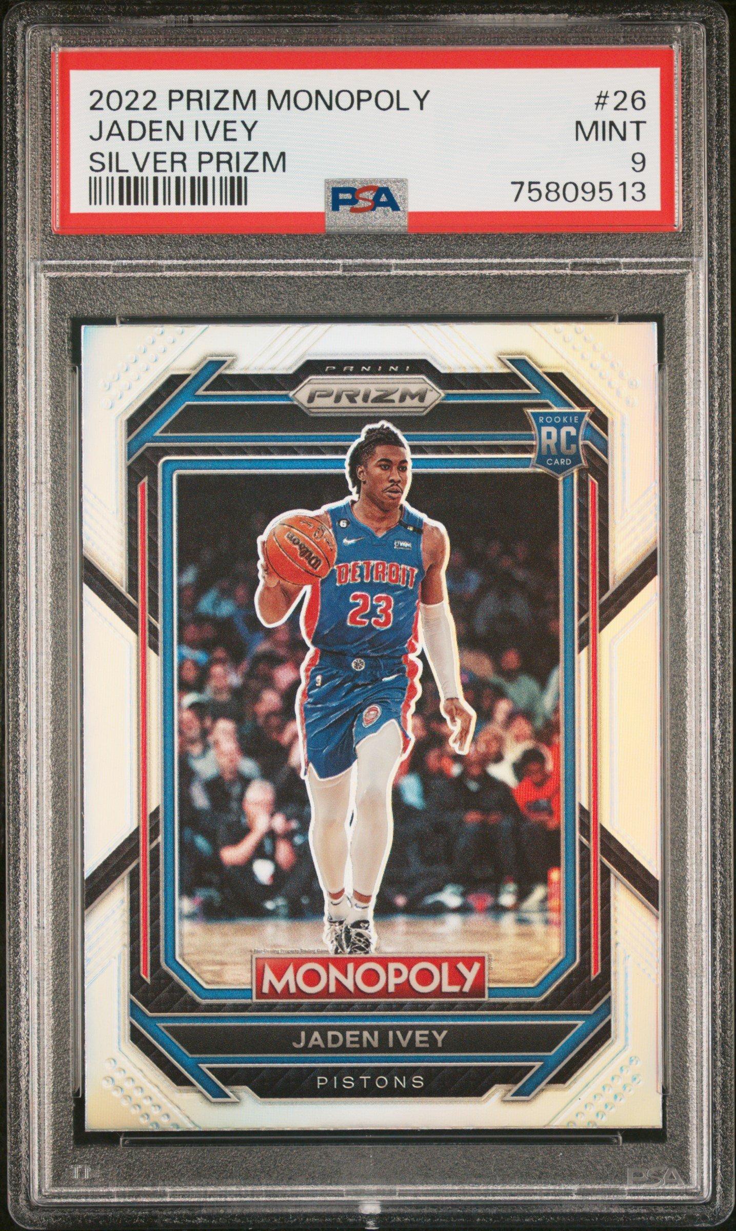 2022 Panini Prizm Monopoly 26 Jaden Ivey PSA 9