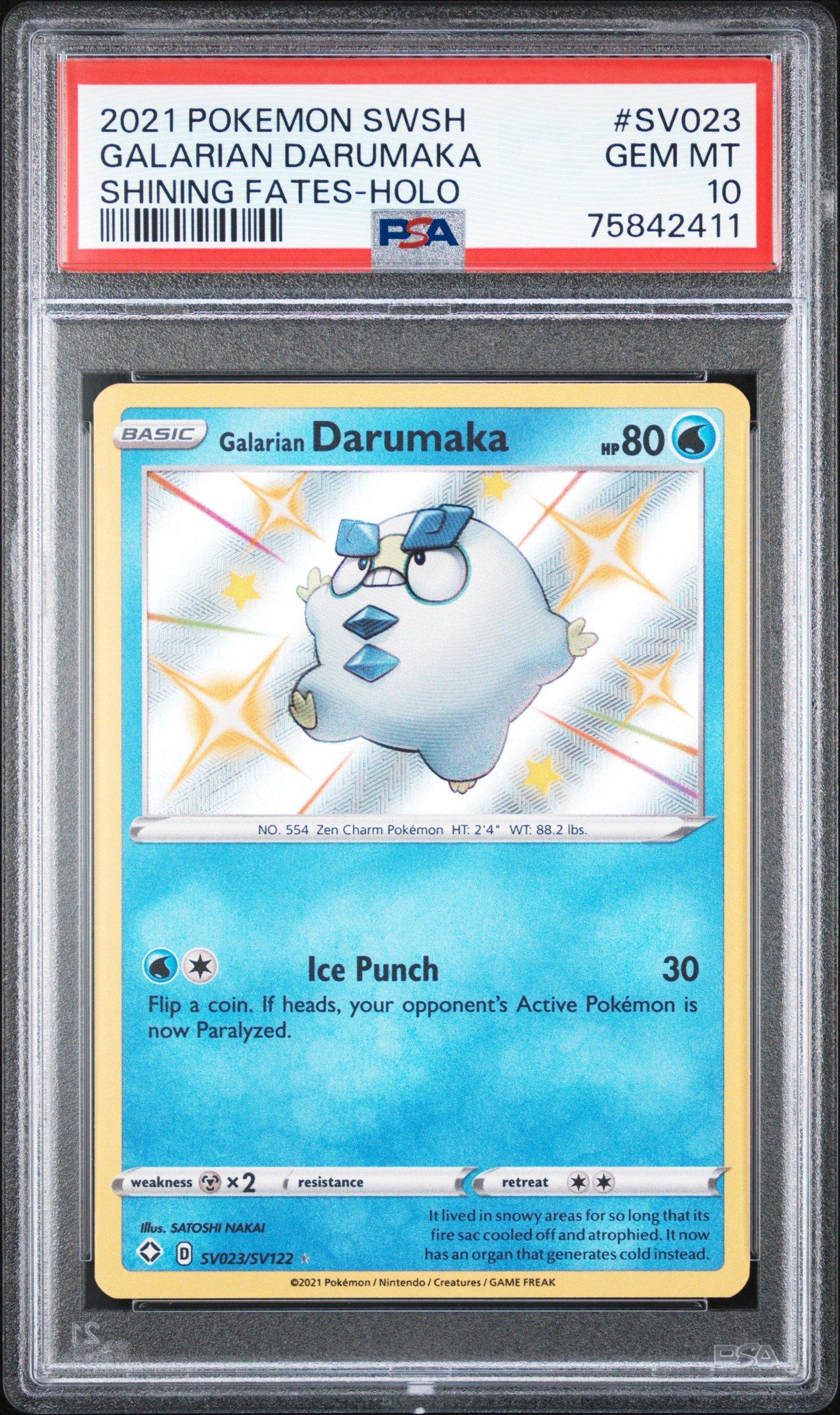 2021 Pokemon Sword & Shield Shining Fates Sv023 Galarian Darumaka