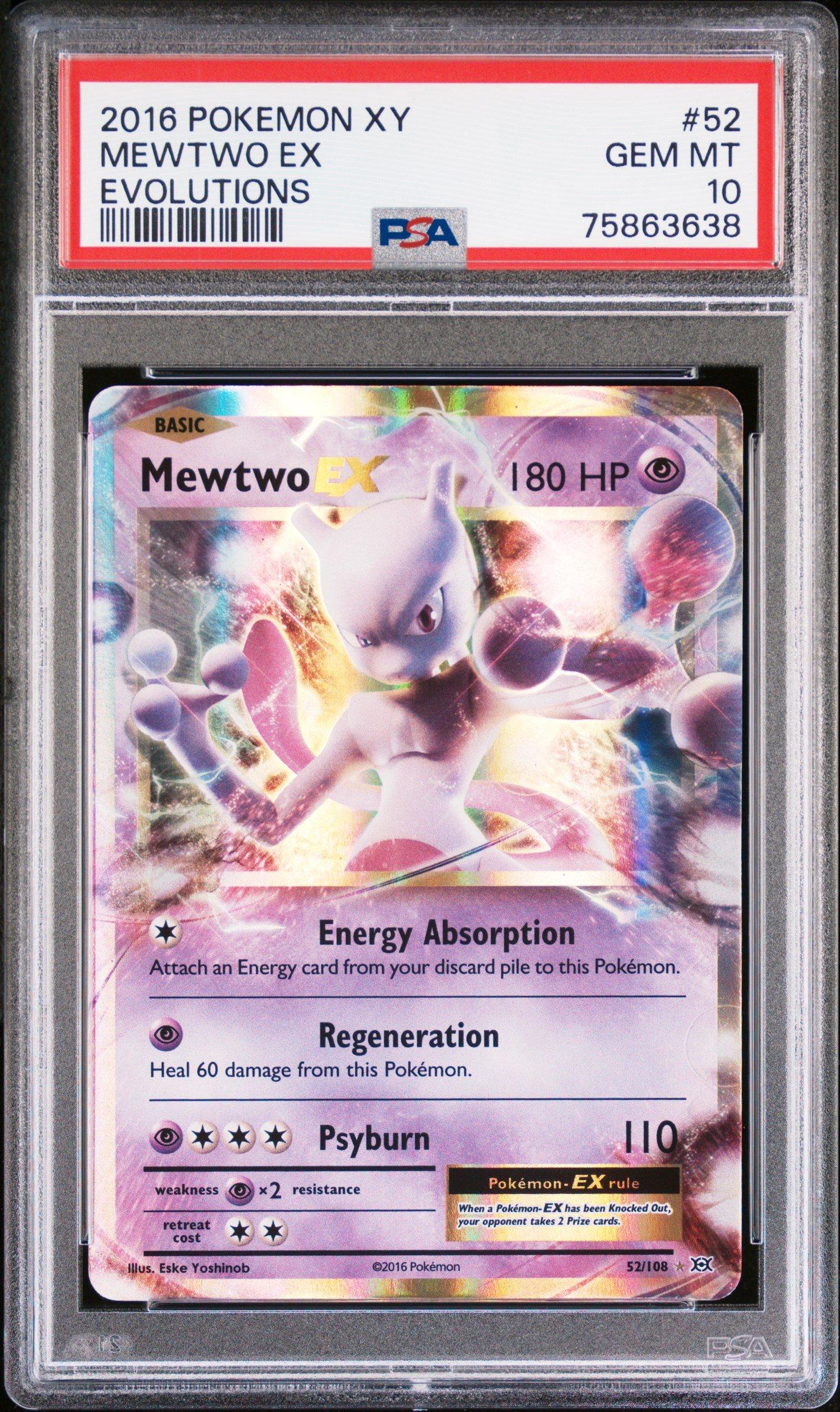 2016 Pokemon Xy Evolutions 52 Mewtwo Ex PSA 10 | GameStop