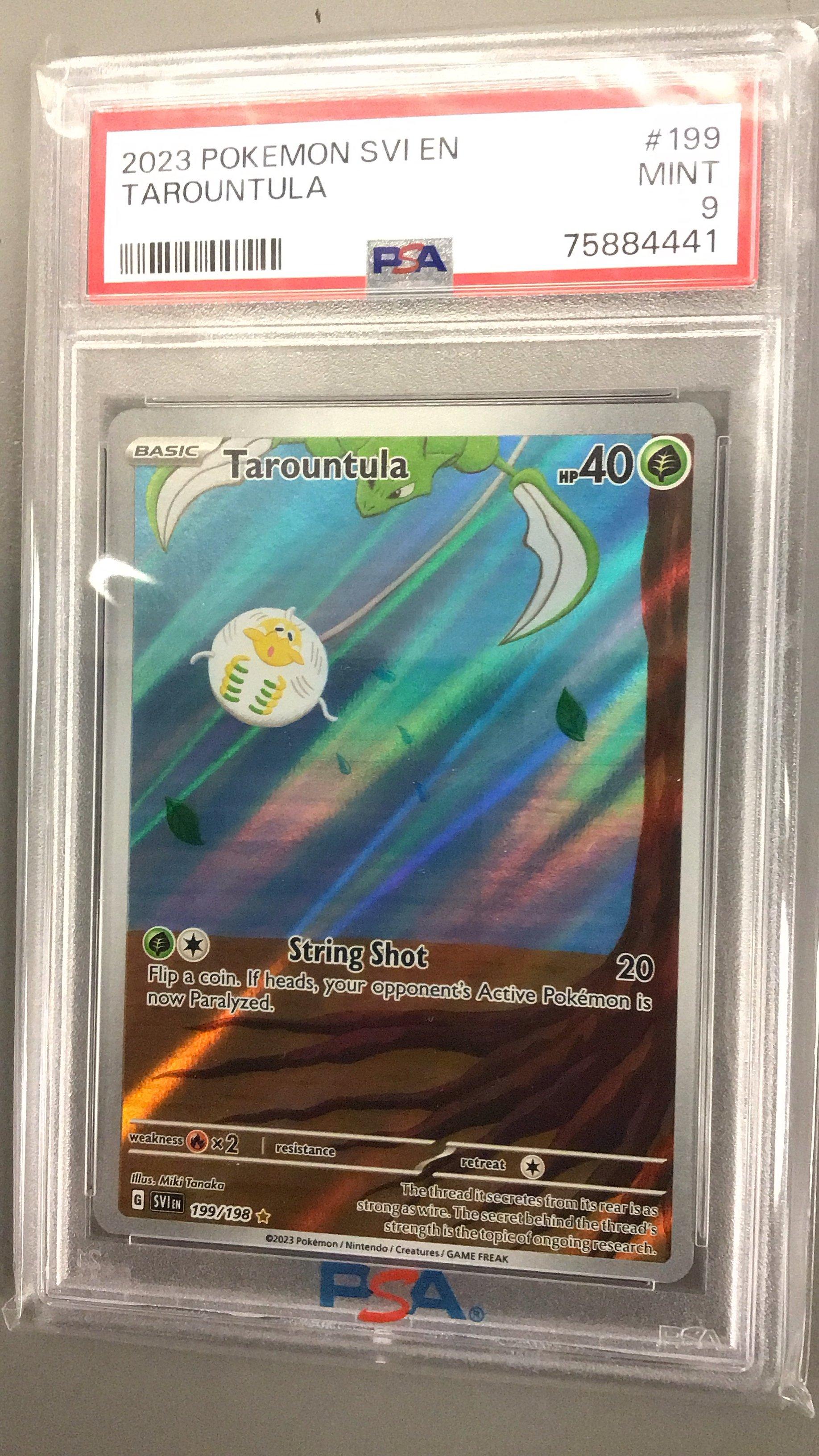 2023 Pokemon Svi En-scarlet & Violet 199 Tarountula Illustration Rare PSA