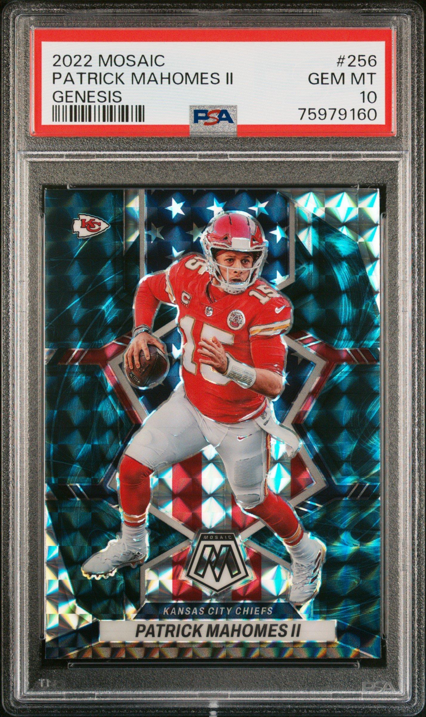 世界10枚限定！2022 PANINI MOSAIC INSIGNE 10シリ 2022 Panini Mosaic 256 Patrick Mahomes Ii Genesis PSA 10 Graded