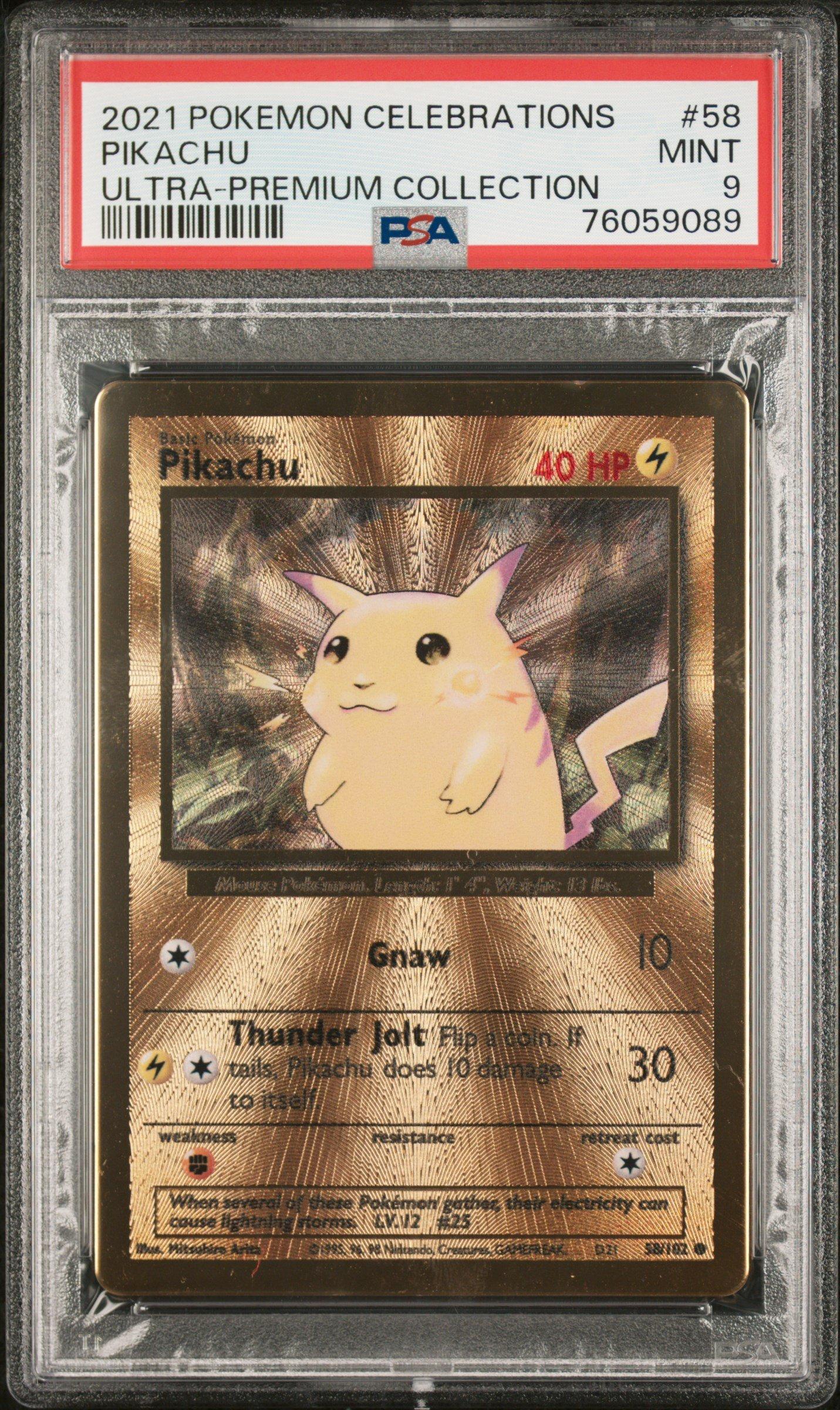 2021 Pokémon Celebrations ピカチュウ #58 2021 Pokemon Celebrations Ultra-premium Collection 58 Pikachu PSA