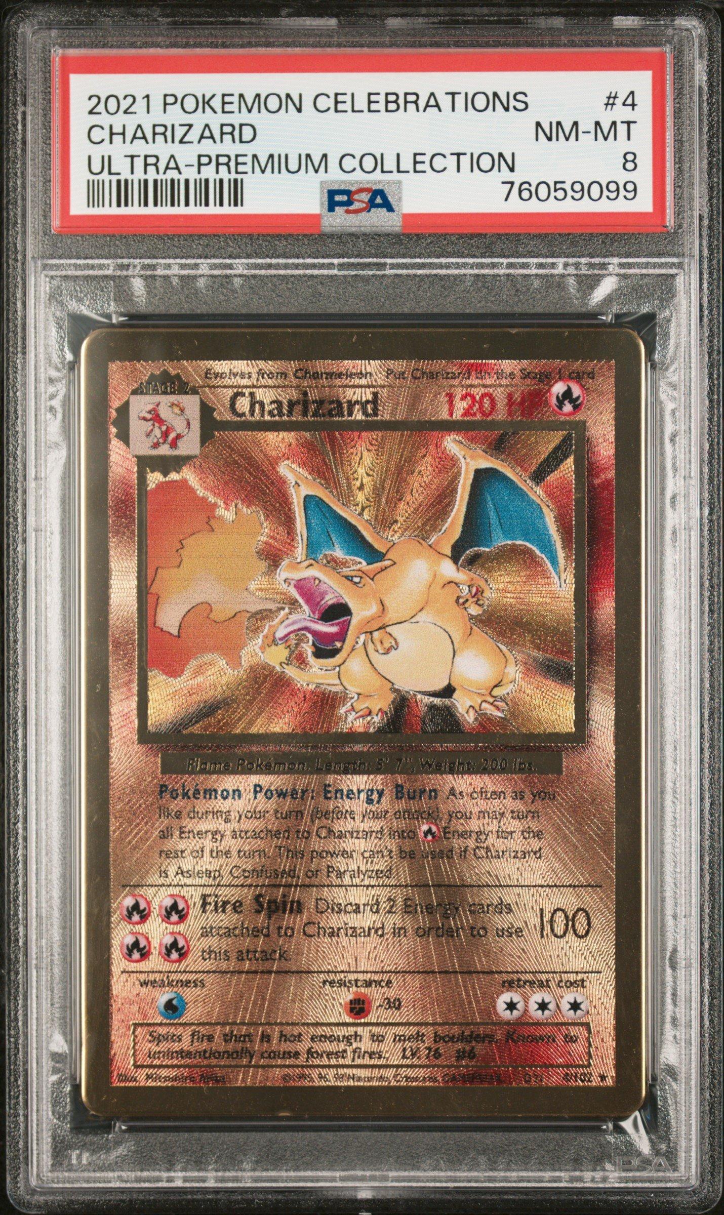 2021 Pokemon Celebrations Ultra-premium Collection 4 Charizard PSA