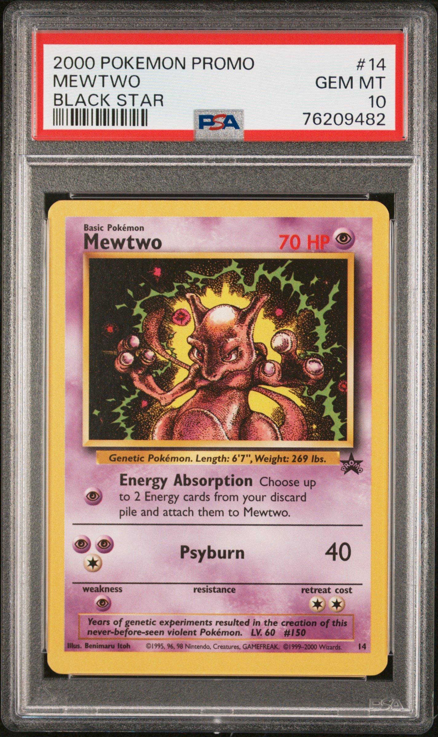 2000 Pokemon Promo Black Star 14 Mewtwo PSA 10 Graded Card | GameStop