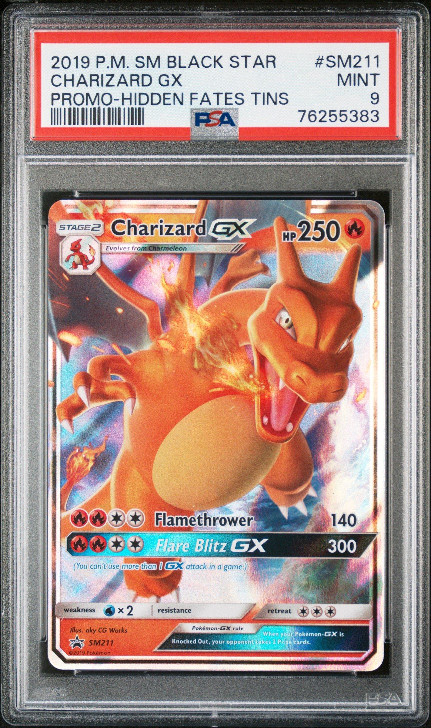 2019 Pokemon Sm Black Star Promo Sm211 Charizard Gx PSA 9 GameStop