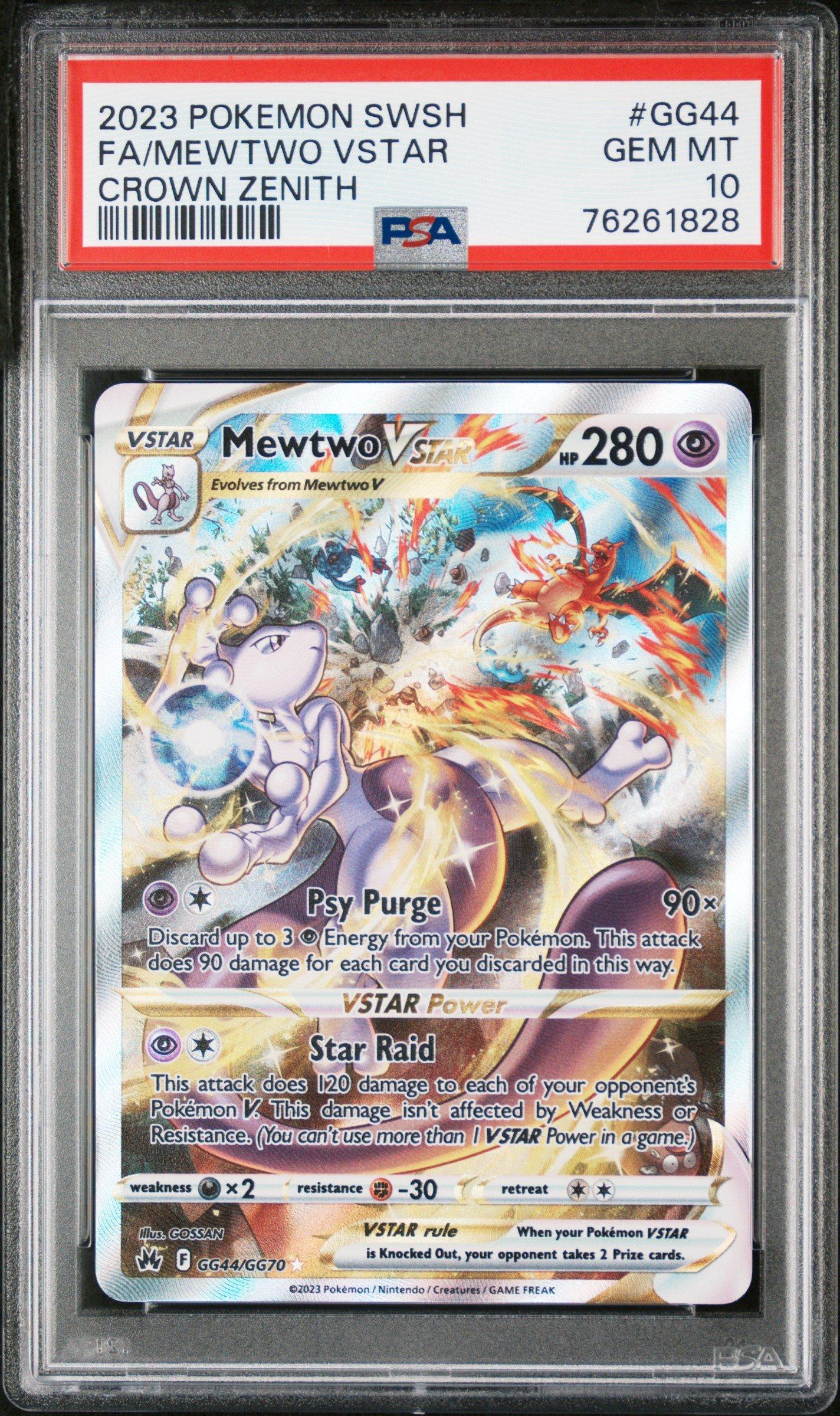 2023 Pokemon Sword And Shield Crown Zenith Gg44 Full Art/mewtwo