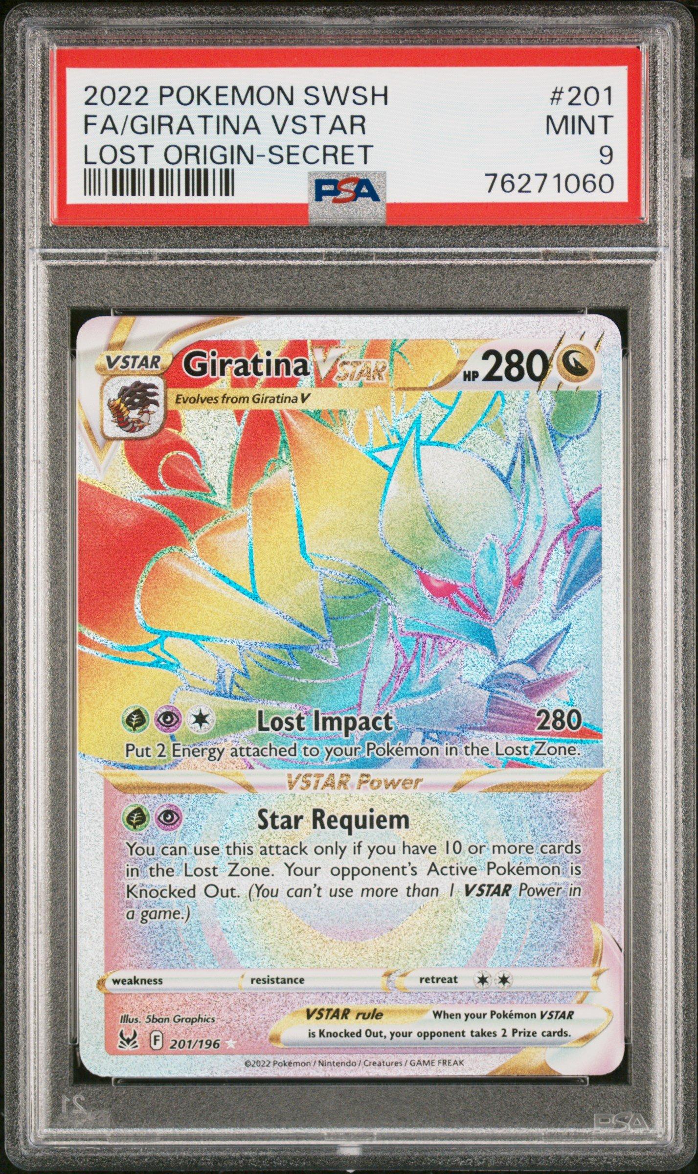 giratina vstar pokemon card price Giratina VSTAR 2022 Pokemon Lost Origin Secret Rare #212 PSA Authenticated 10 Card