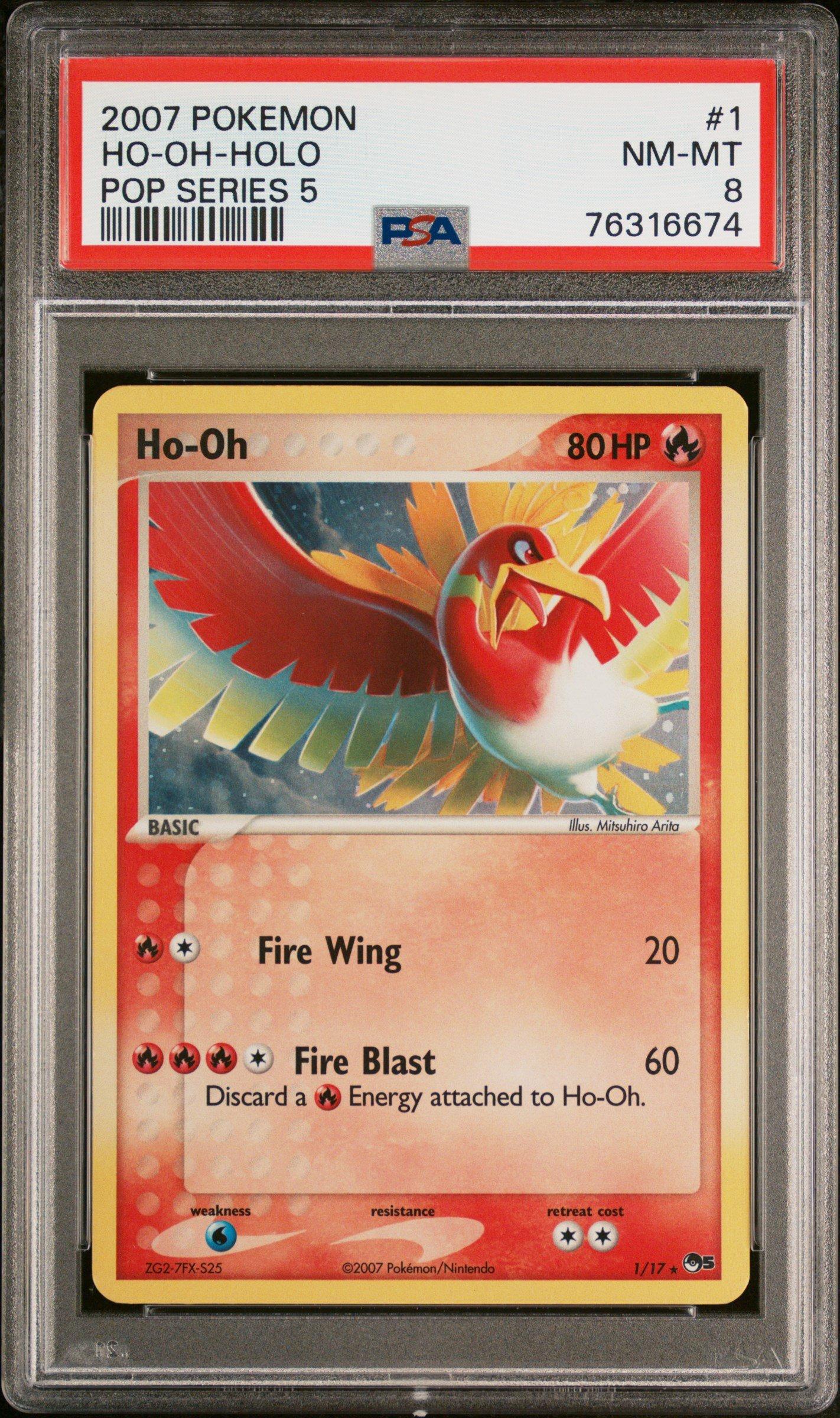 2007 Pokemon Pop Series 5 1 Ho-oh-holo PSA 8 Graded Card | GameStop