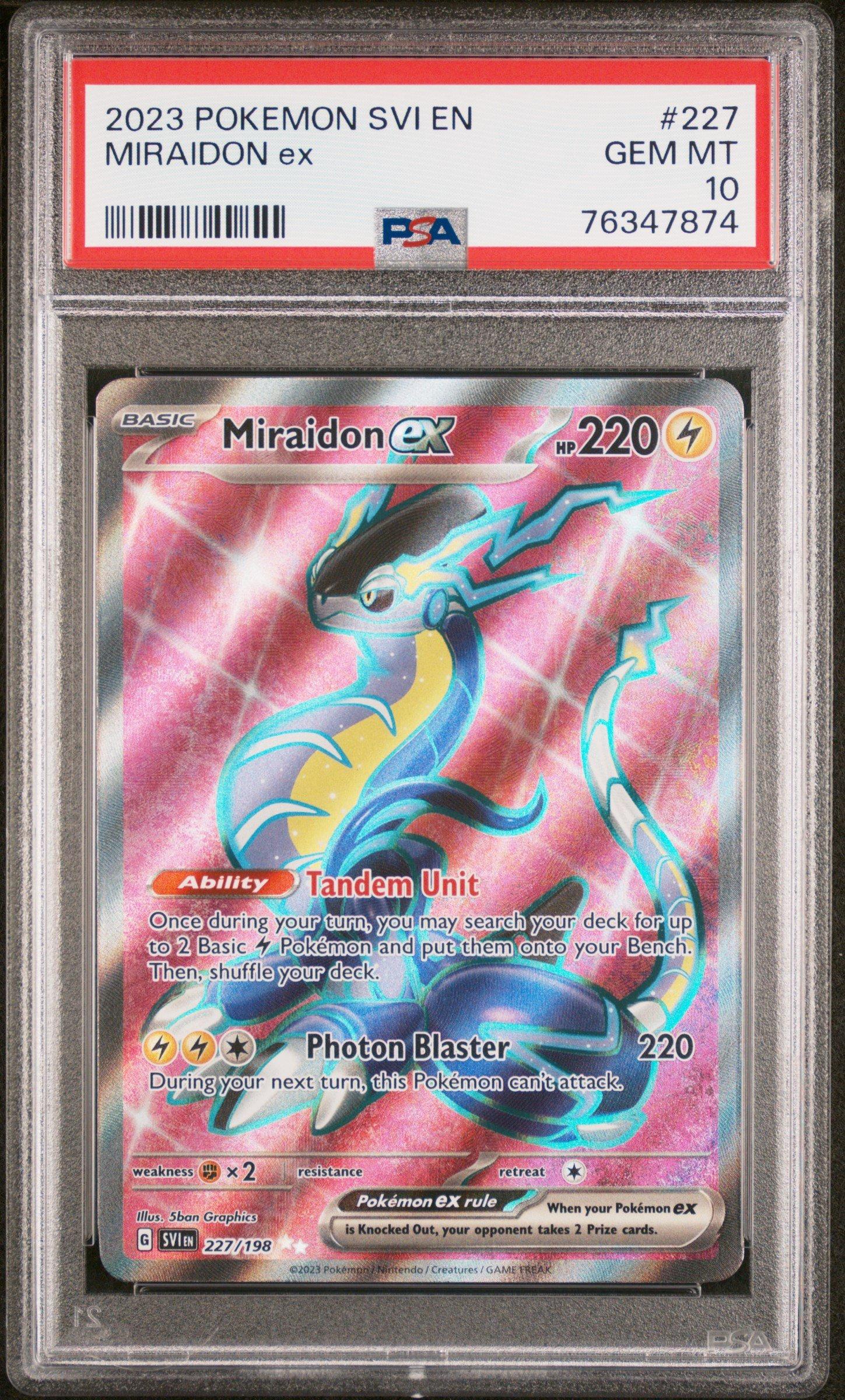 雷光モリュウガ トレーディングカード 007 2023 Pokemon Svi En-scarlet & Violet 227 Miraidon Ex Ultra Rare