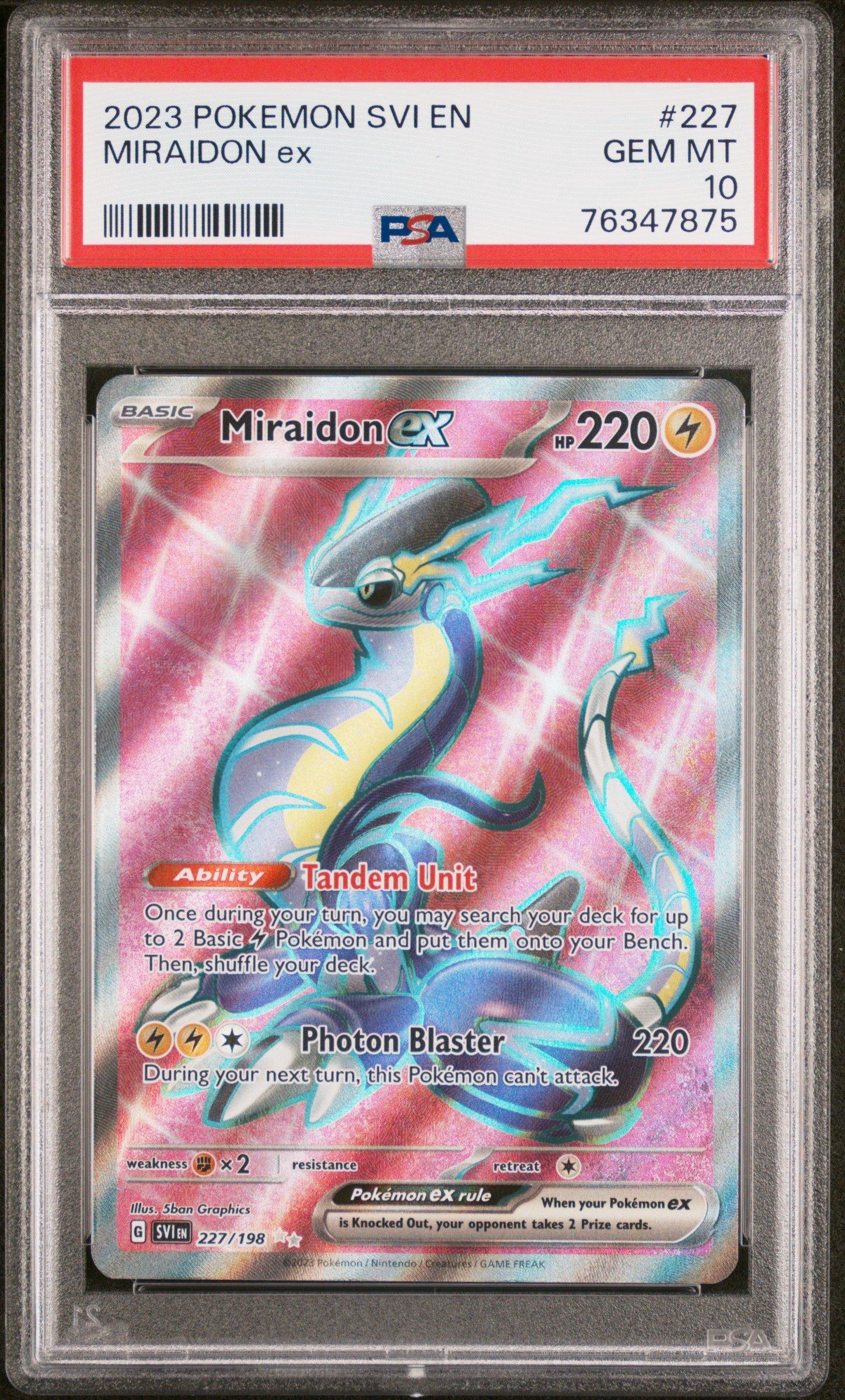 2023 Pokemon Svi En-scarlet & Violet 227 Miraidon Ex Ultra Rare