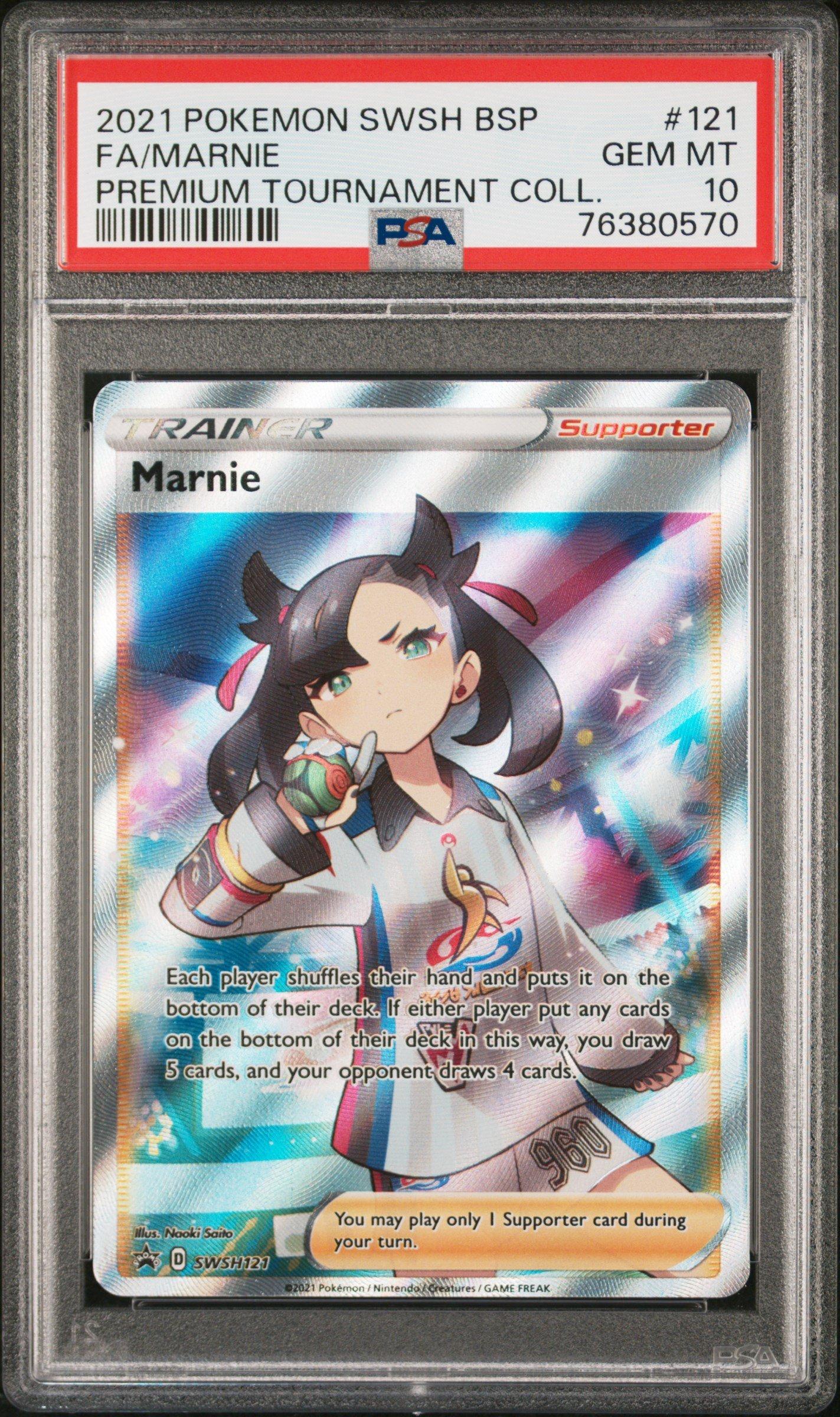 2021 Pokemon Swsh Black Star Promo 121 Full Art/marnie Marnie