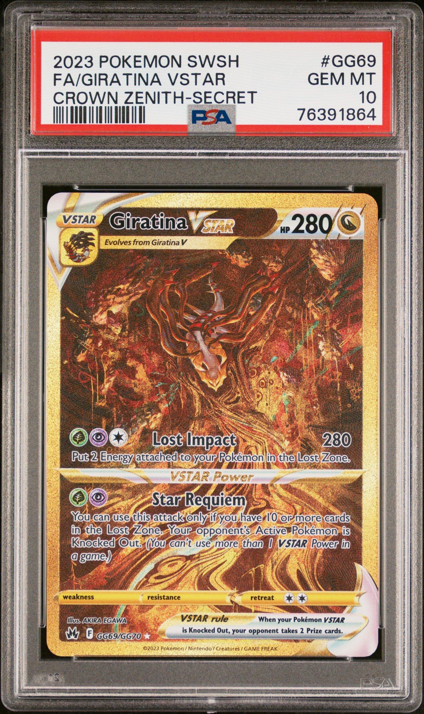 2023 Pokemon Sword And Shield Crown Zenith Gg69 Fa/giratina