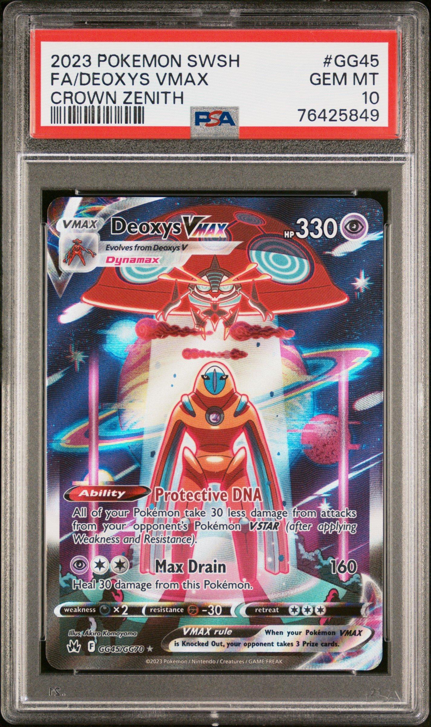 2023 Pokemon Sword And Shield Crown Zenith Gg45 Full Art/deoxys
