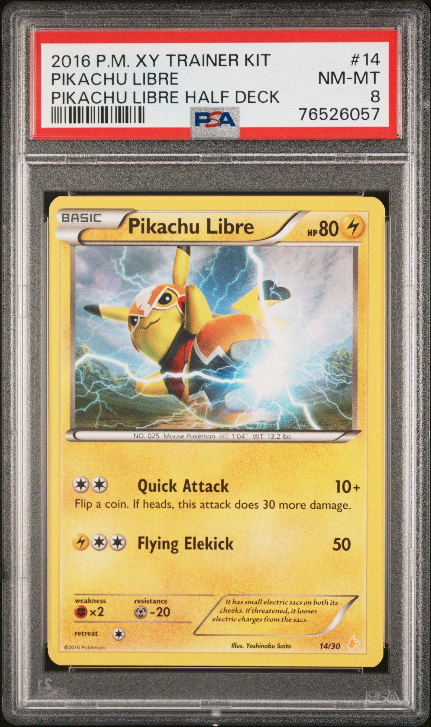 2016 Pokemon Xy Trainer Kit Pikachu Libre Half Deck 14 Pikachu Libre PSA