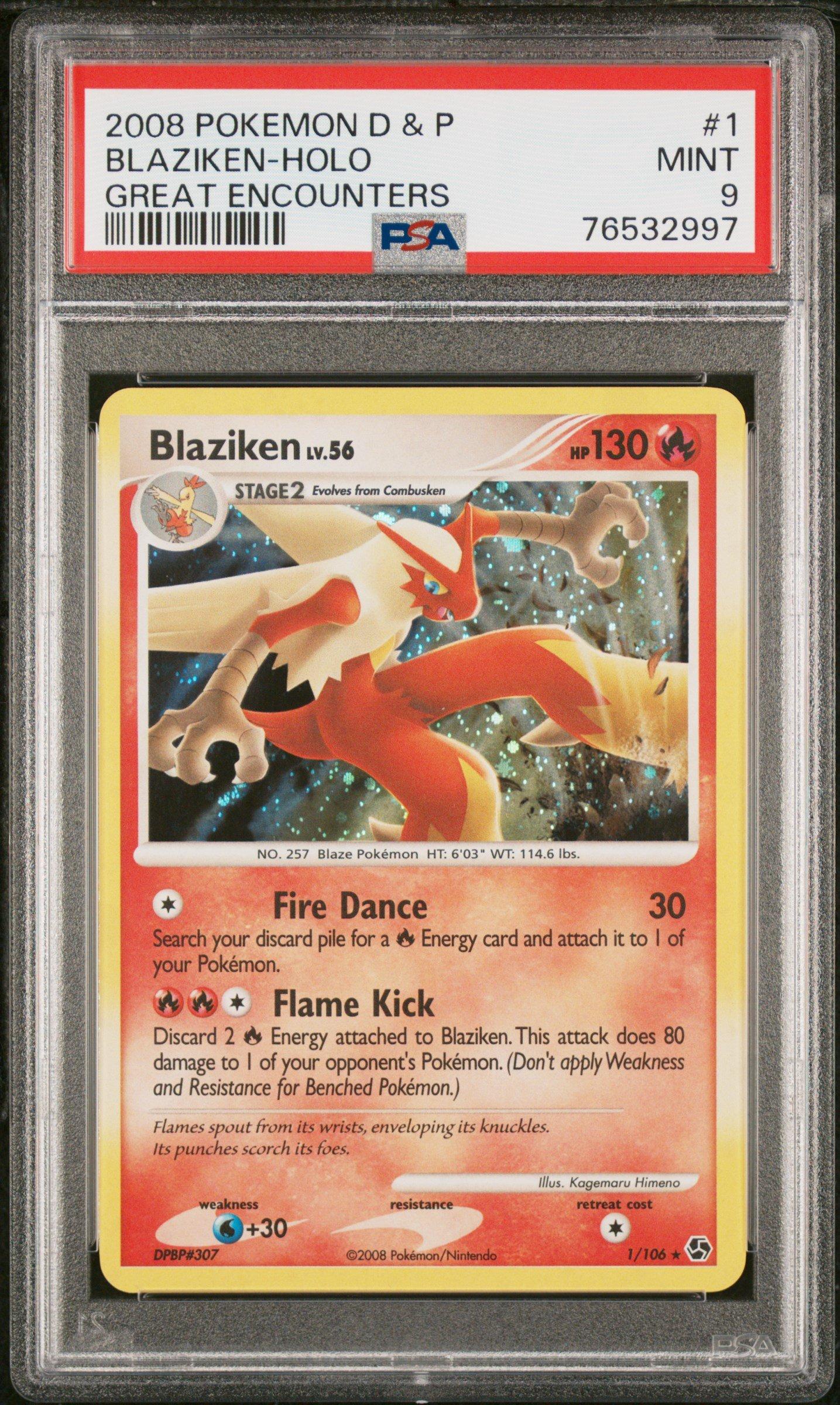 2008 Pokemon Diamond & Pearl Great Encounters 1 Blaziken-holo PSA 9 Graded  Card | GameStop