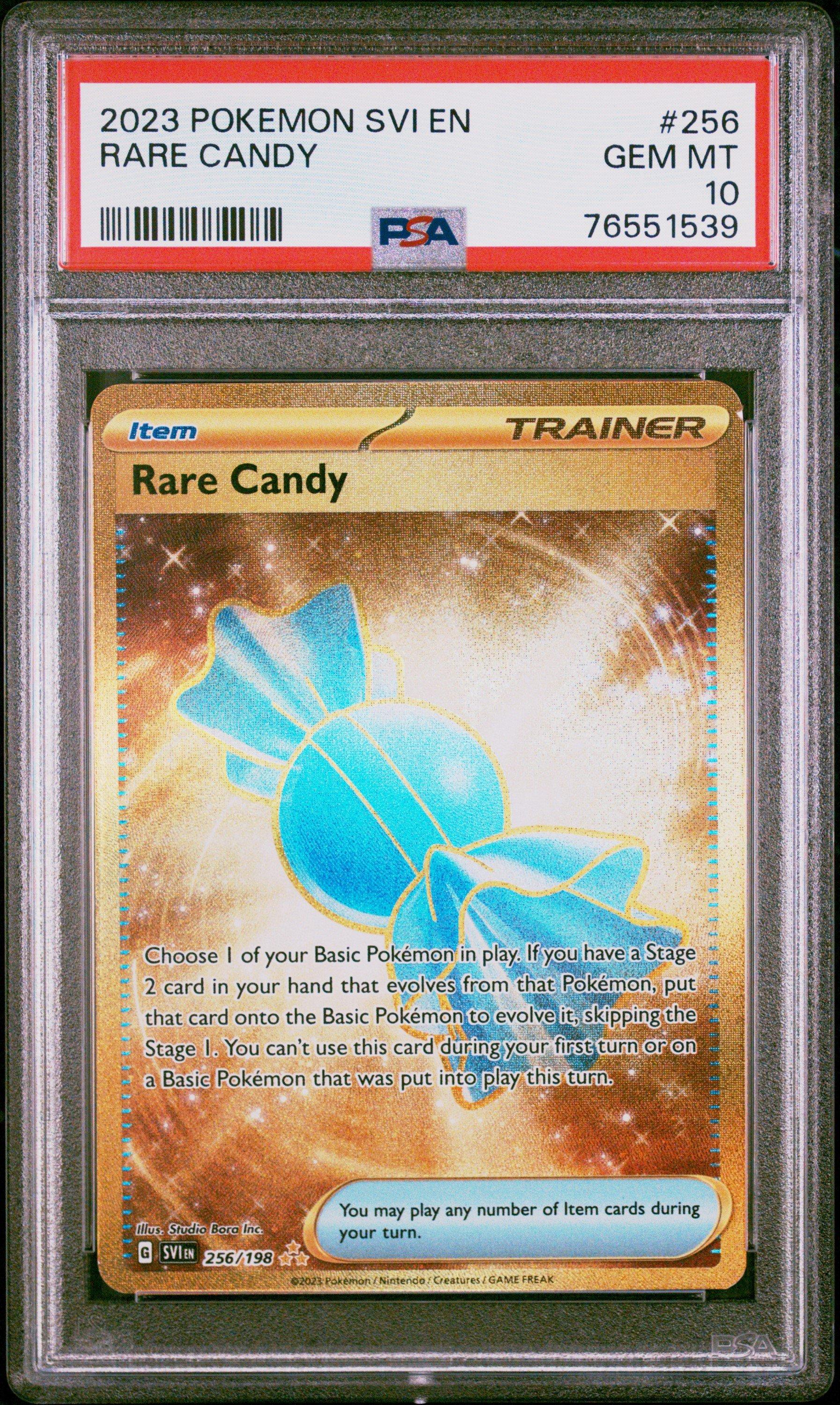 2023 Pokemon Svi En-scarlet & Violet 256 Rare Candy Hyper Rare PSA 10