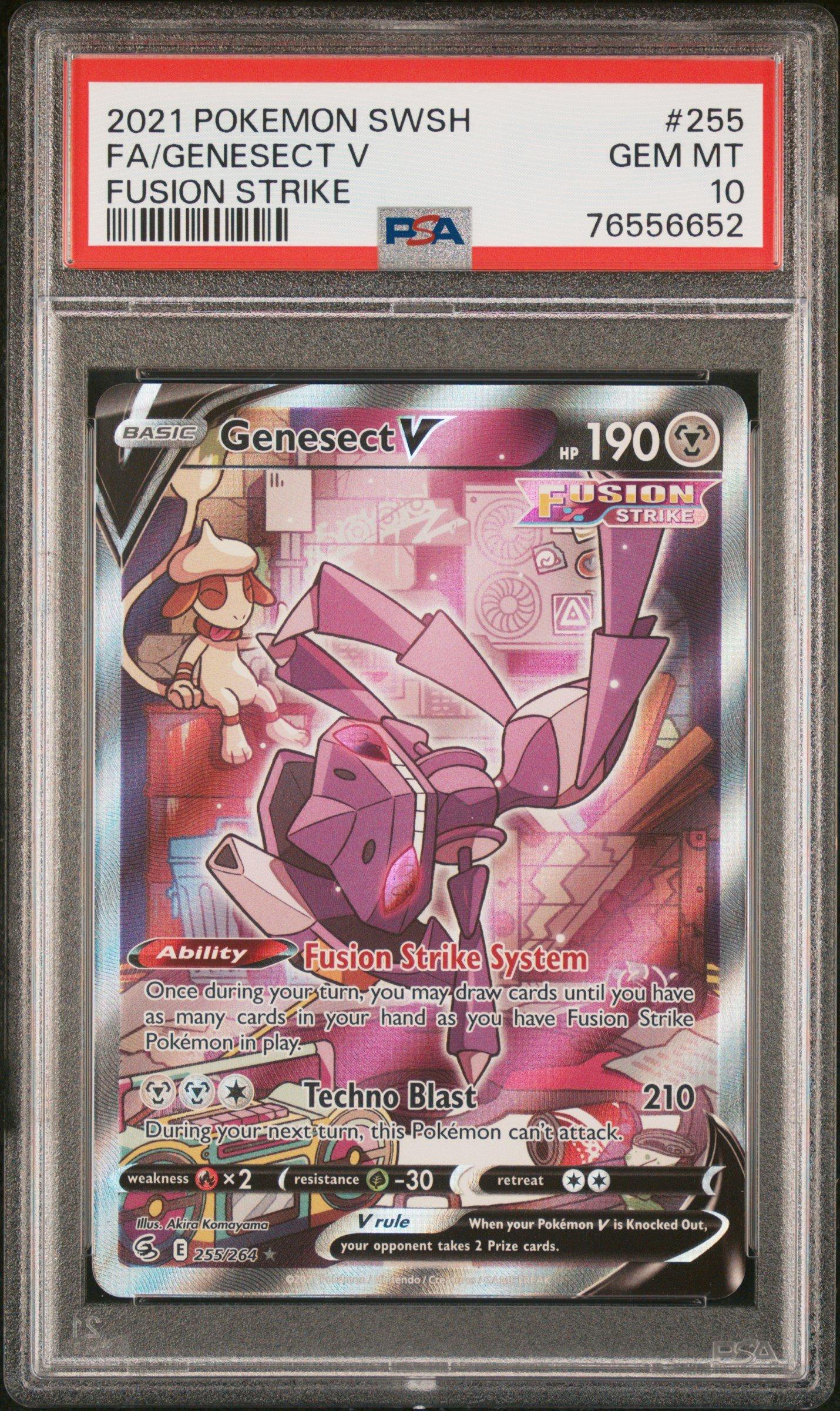2021 Pokemon Sword & Shield Fusion Strike 255 Full Art/genesect V