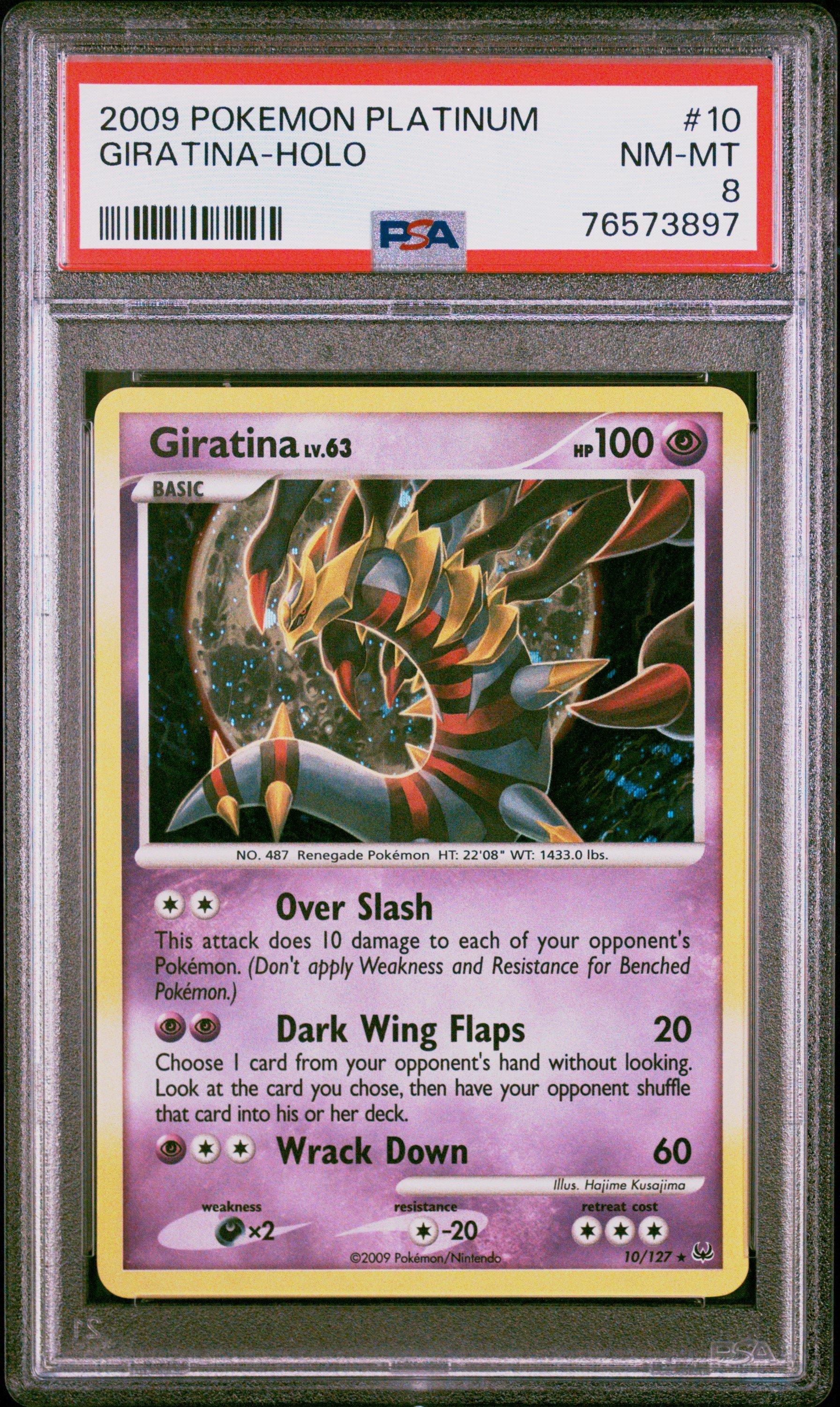 2009 Pokemon Platinum 10 Giratina-holo PSA 8