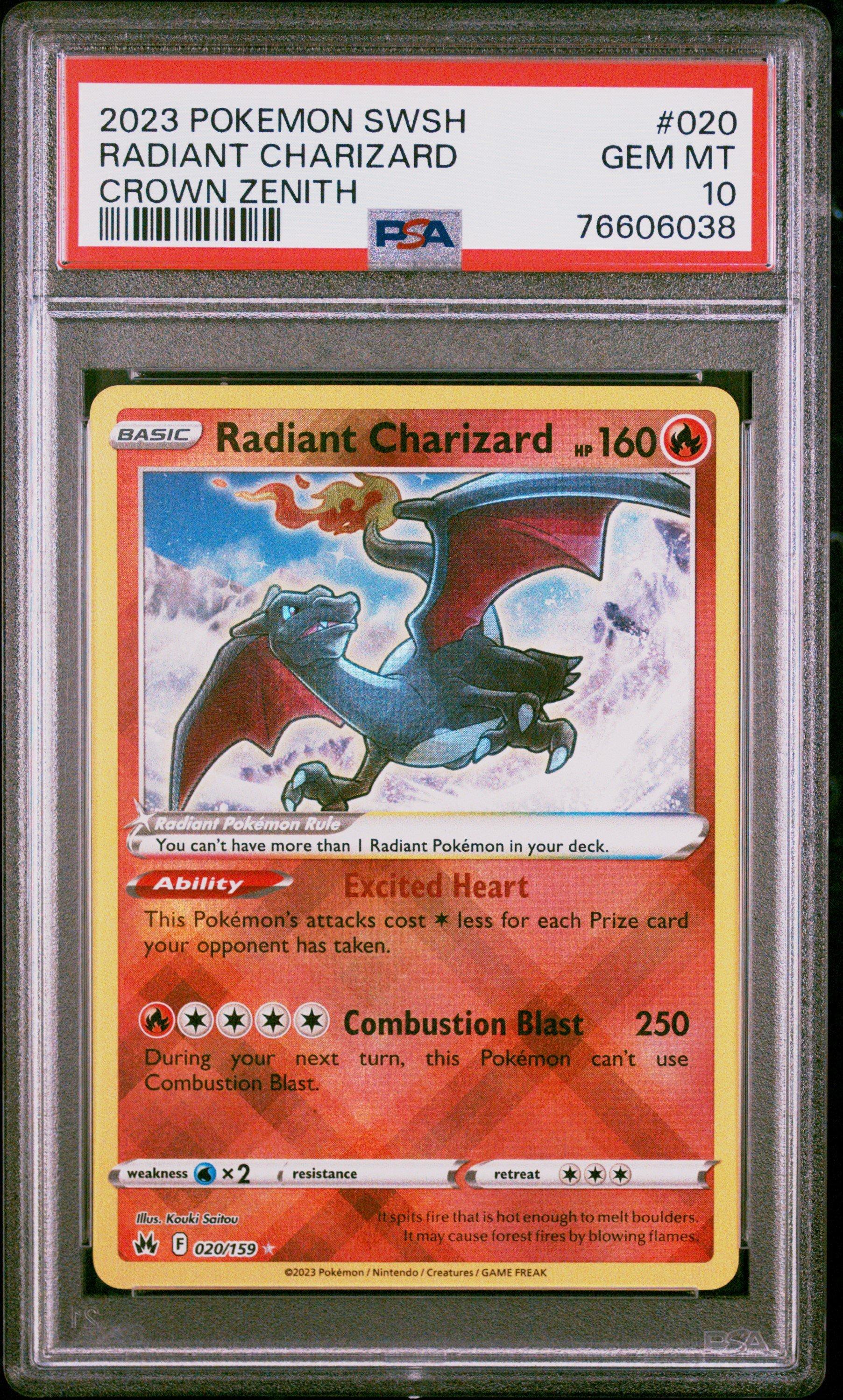 2023 Pokemon Sword And Shield Crown Zenith 020 Radiant Charizard