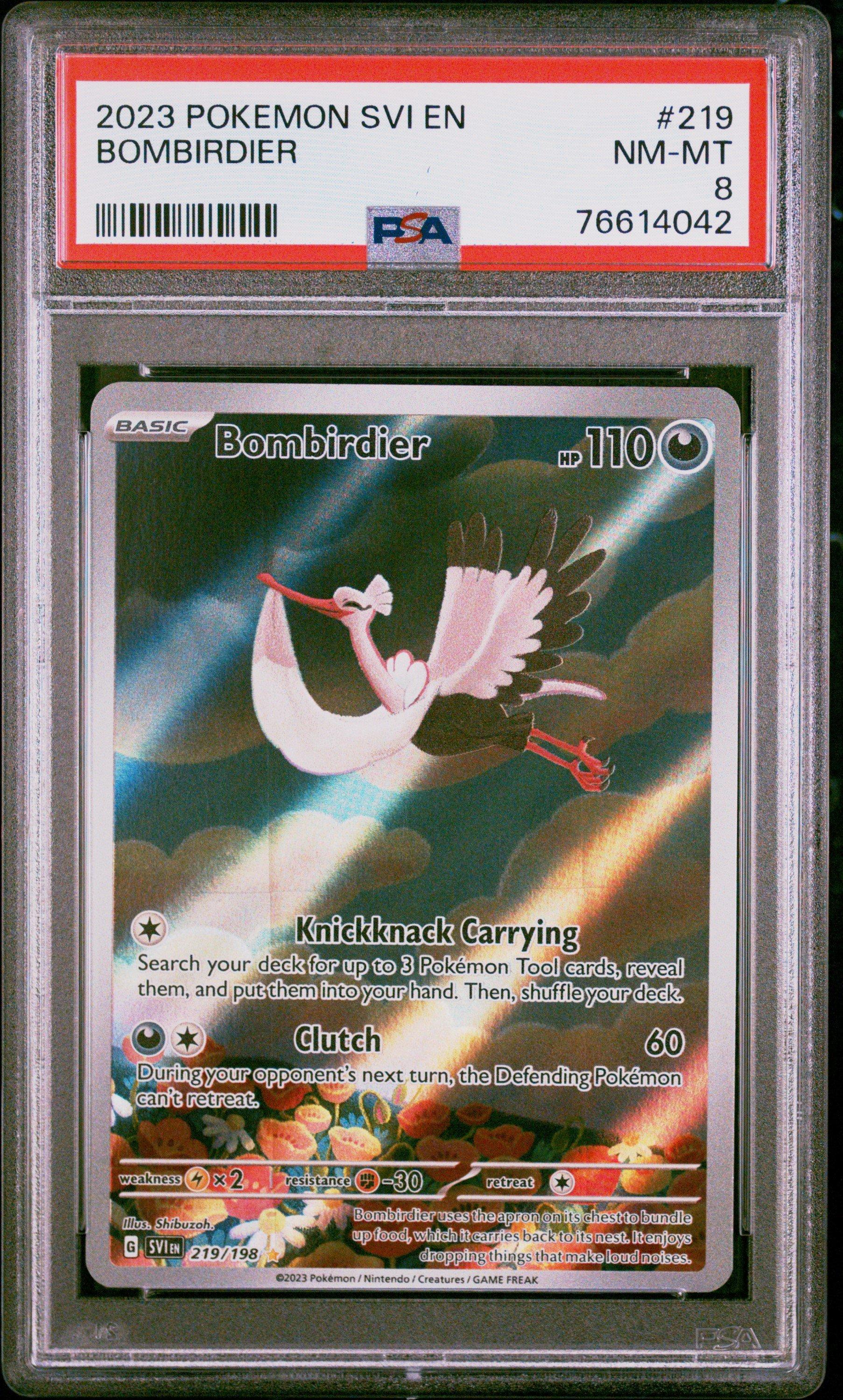 2023 Pokemon Svi Enscarlet & Violet 219 Bombirdier Illustration Rare