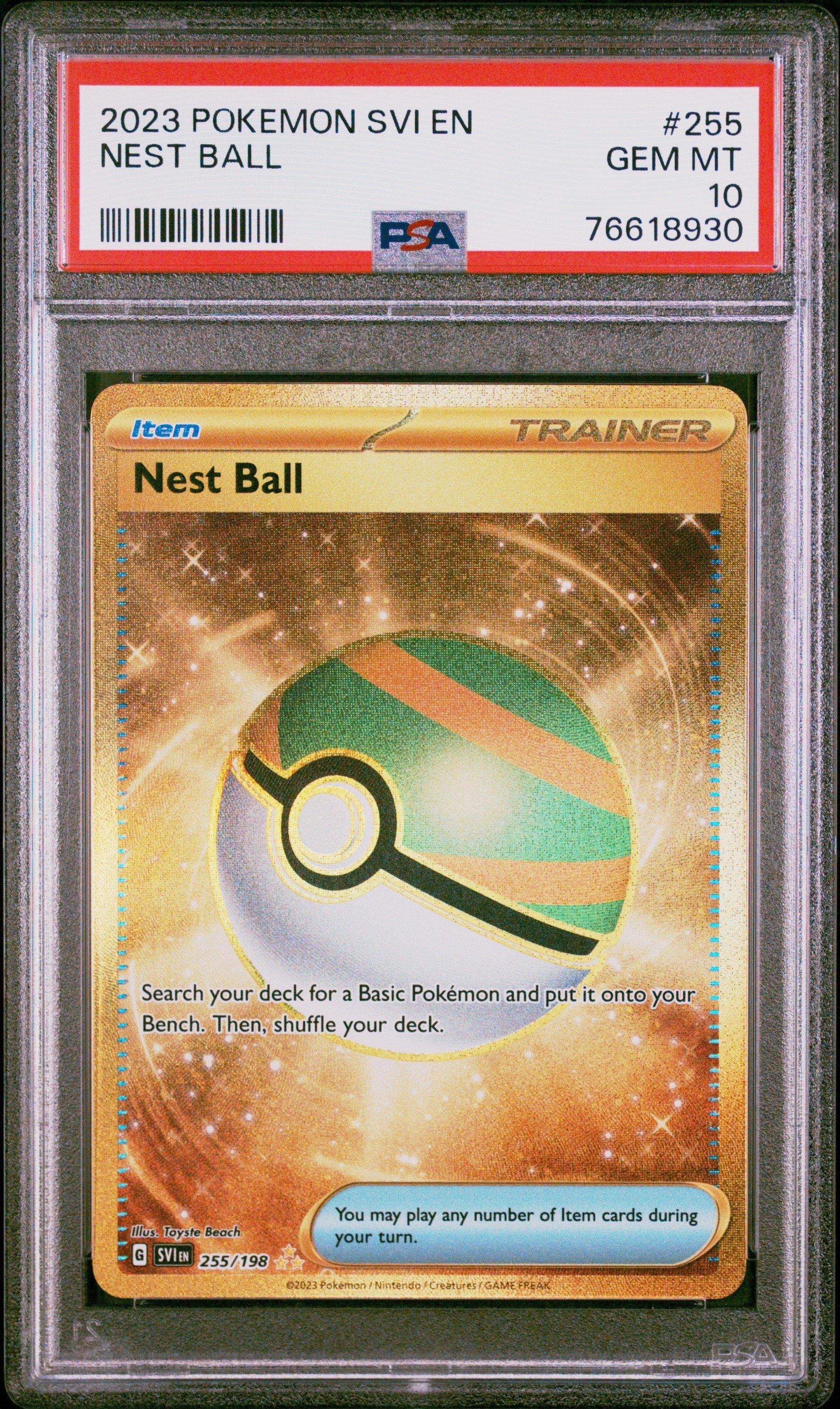golden nest ball pokemon card scarlet and violet Nest Ball - 255/198 255
