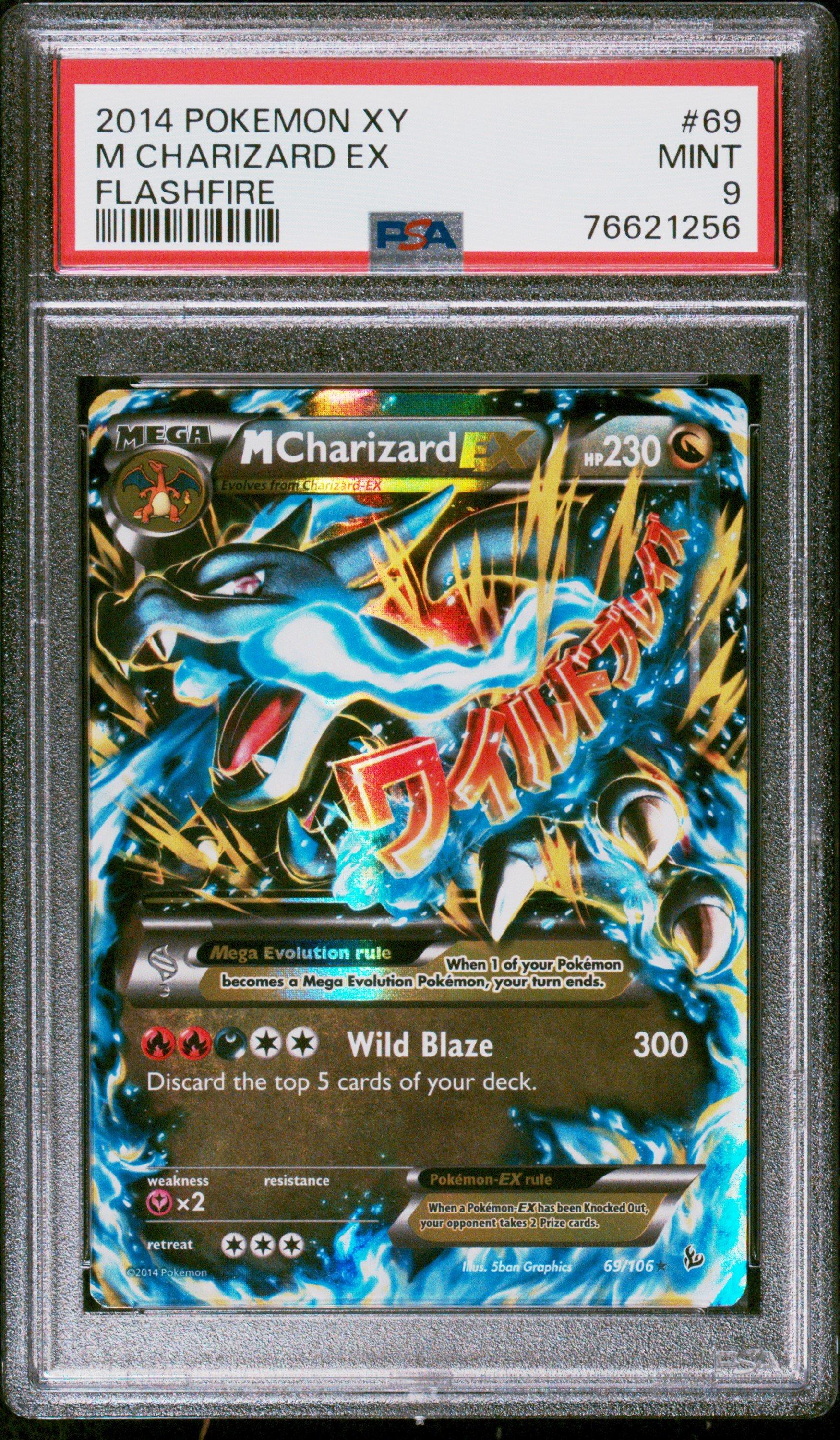 2014 Pokemon Xy Flashfire 69 M Charizard Ex PSA 9 Graded Card