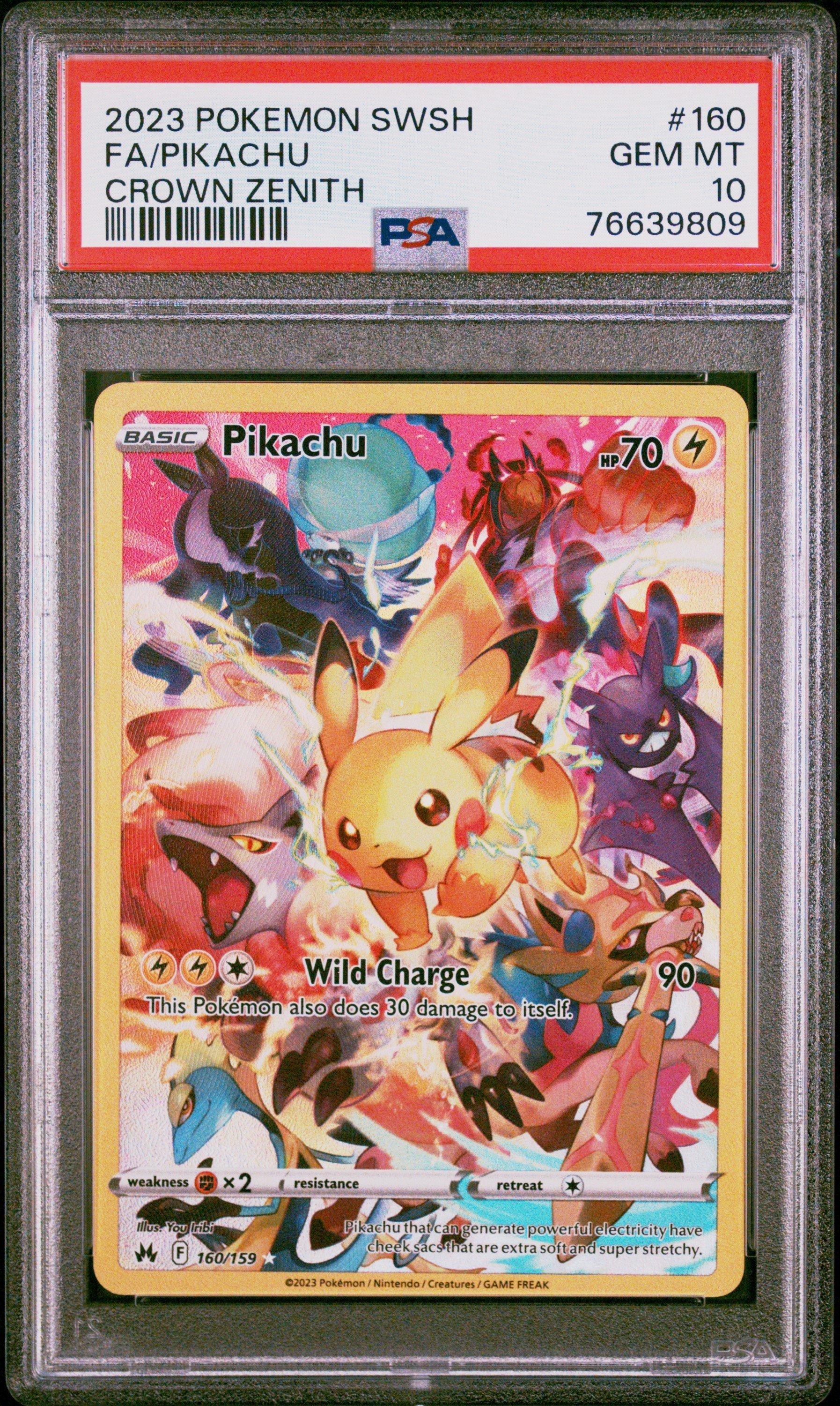 2023 Pokemon Sword And Shield Crown Zenith 160 Full Art/pikachu