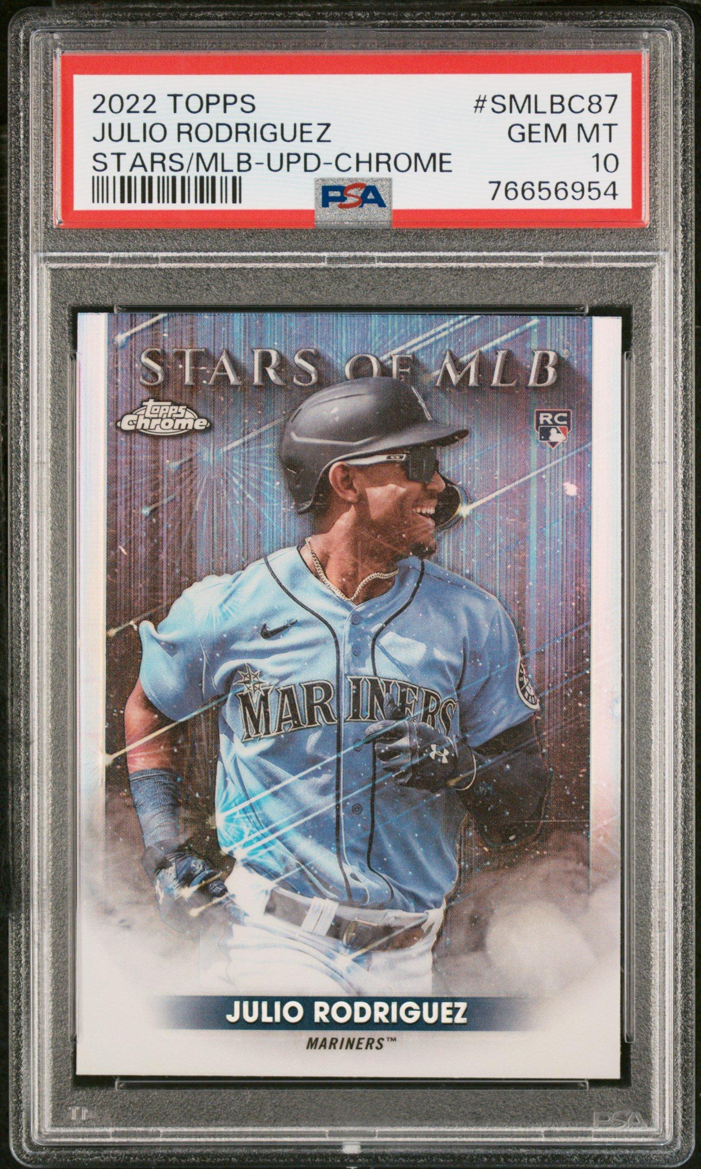 2022 Topps Stars Of Mlb Smlbc87 Julio Rodriguez Update-chrome PSA