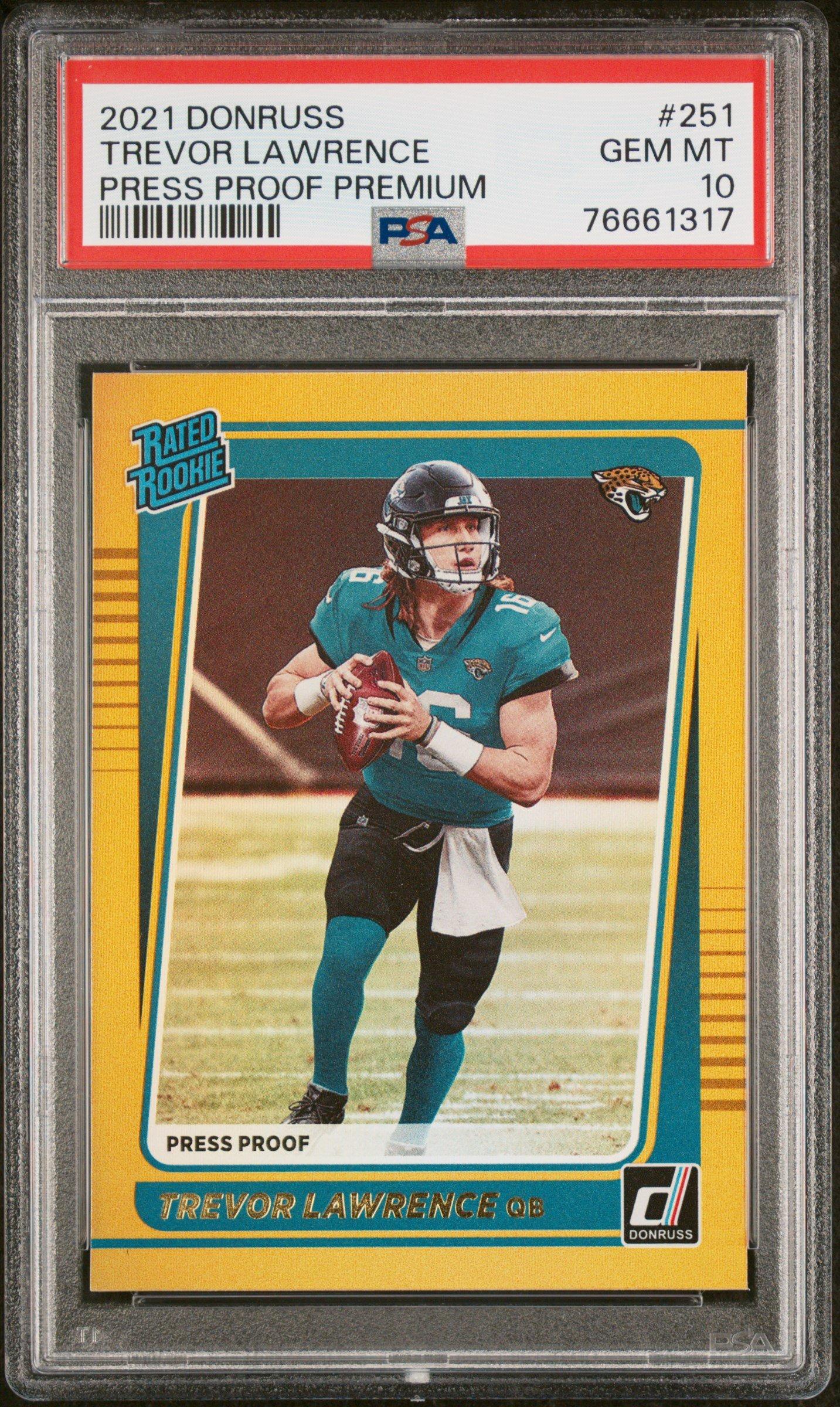 Panini Donruss Trevor Lawrence Press Proof Premium PSA