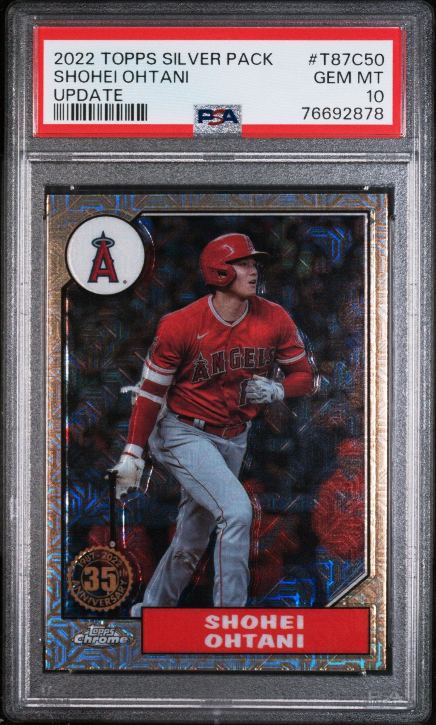 2022 Topps Silver Pack 1987 Chrome Promo T87c50 Shohei Ohtani