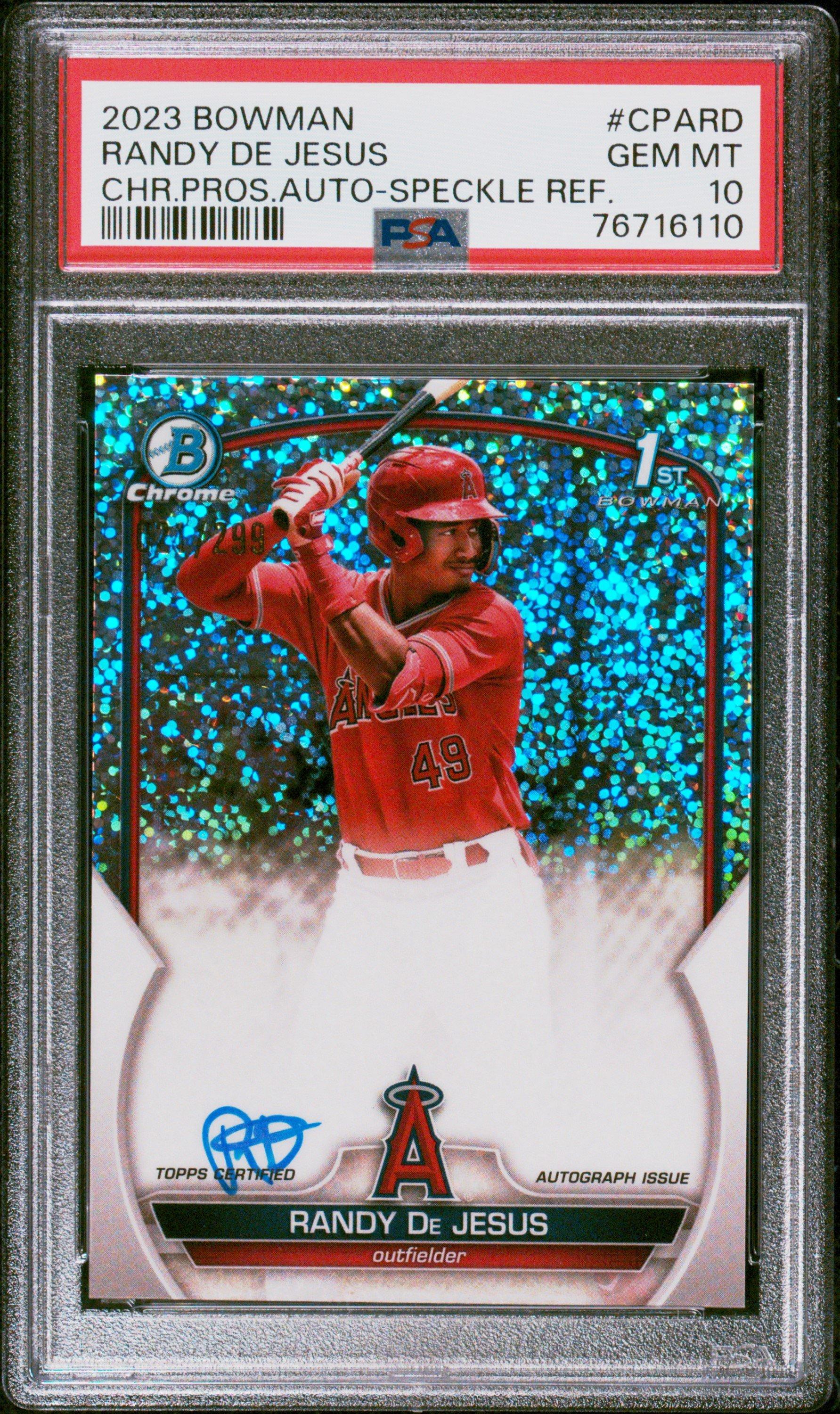 2023 Bowman Chrome Prospect Autographs Cpard Randy De Jesus